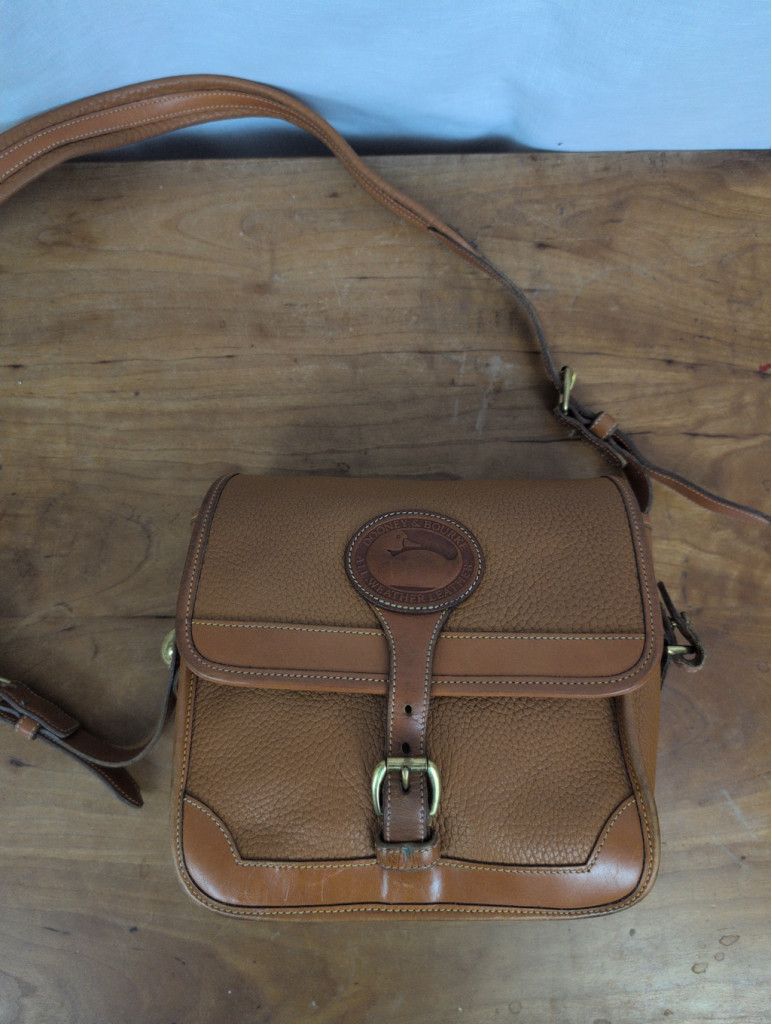 Dooney & Bourke × Vintage Vintage Dooney & Bourke AWL Crossbody Brown Purse Size ONE SIZE - 8 Thumbnail