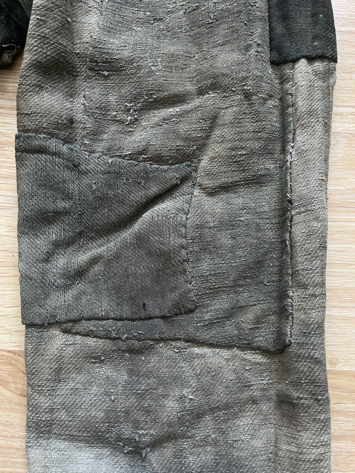 Vintage 1890-1910 Shepherds Pants (hemp + linen Shuttle loom woven) Size US 34 / EU 50 - 19 Thumbnail