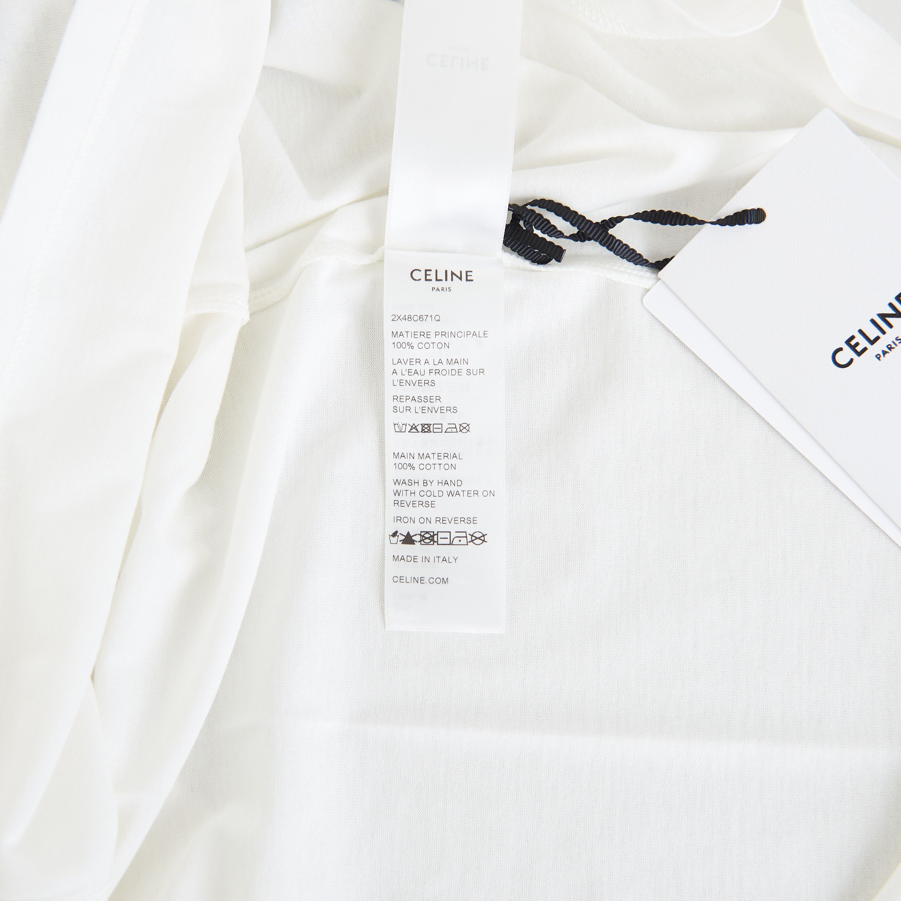 Celine x Ed Broner White T-shirt “Lost Paradise” Studs Size US XL / EU 56 / 4 - 9 Thumbnail