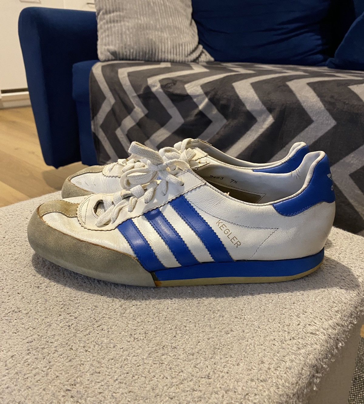 Vintage Vintage shoes Adidas Kegler made in Yugoslavia 70s 80s Size US 7.5 / EU 40-41 - 1 Thumbnail