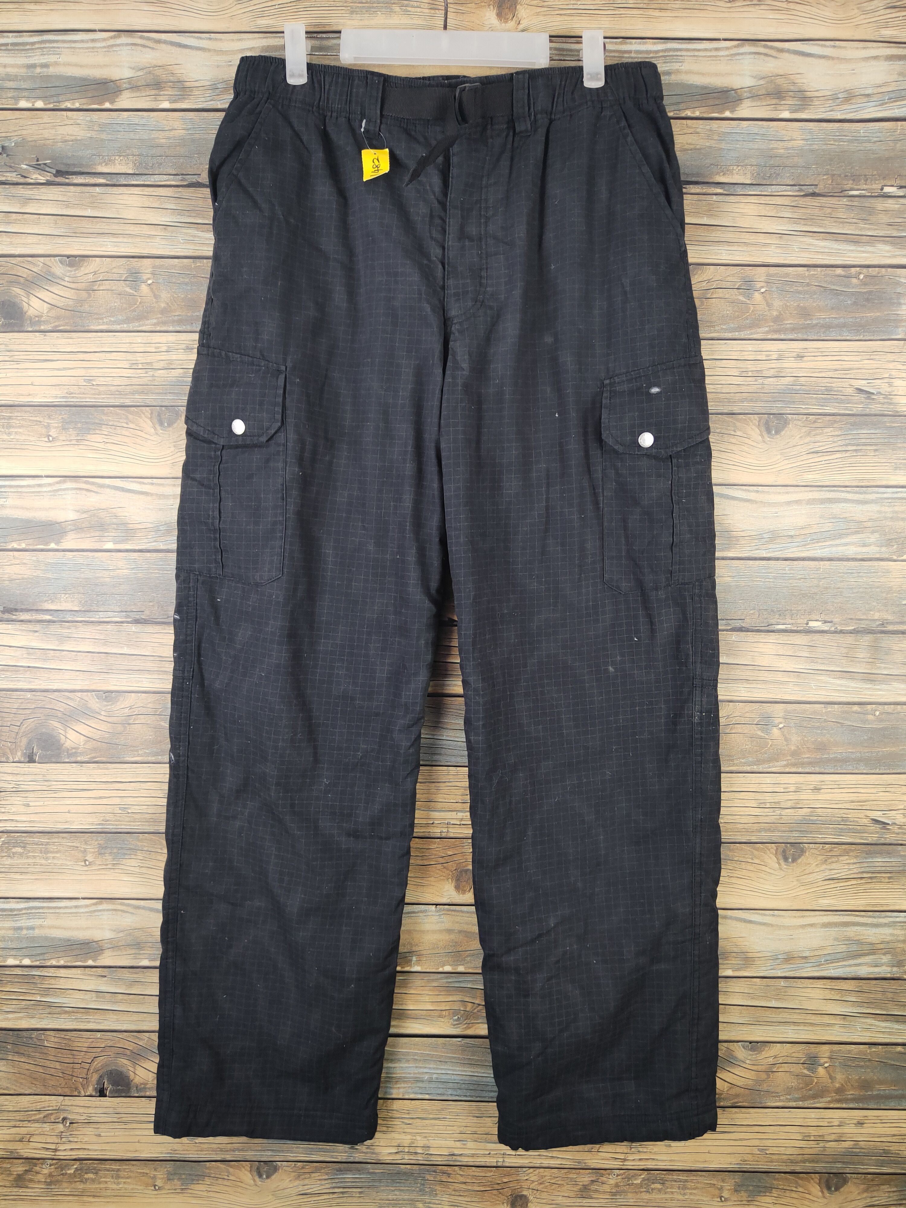 Japanese Brand Japanese Brand Black Multipocket Cargo Pants #1482 Size US 33 - 1 Thumbnail