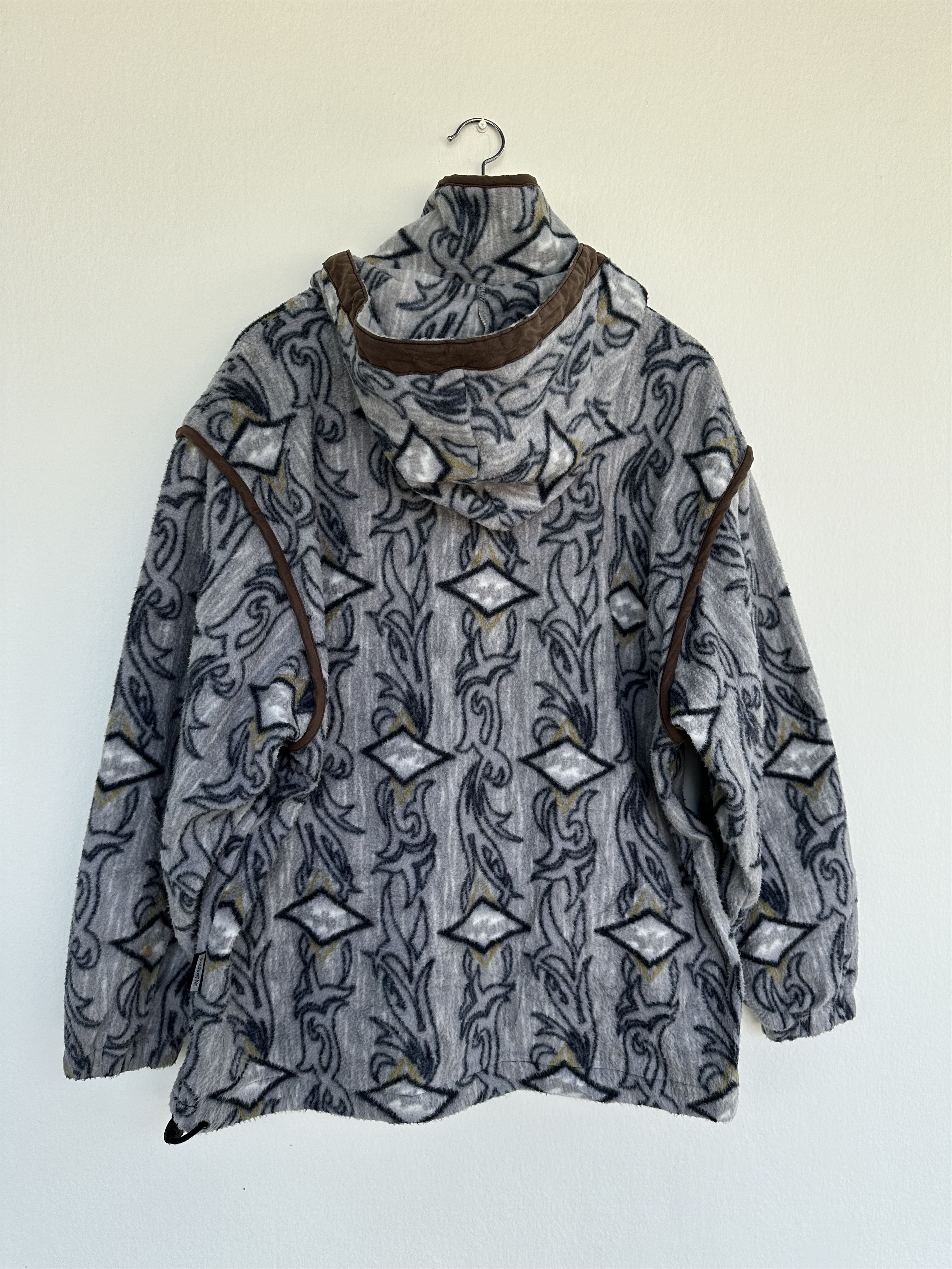Billabong Vtg 90s Billabong Psychedelic Abstract Fleece Hoodie Jacket Size US L / EU 52-54 / 3 - 8 Thumbnail