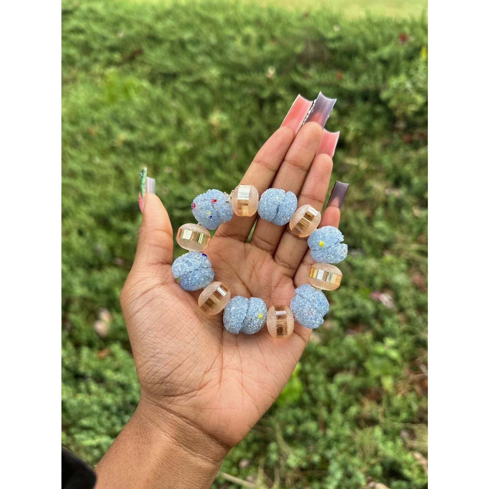 Other Jumbo Ghanain sugar bead bracelet & Handpaint bead bracelets Size ONE SIZE - 3 Thumbnail