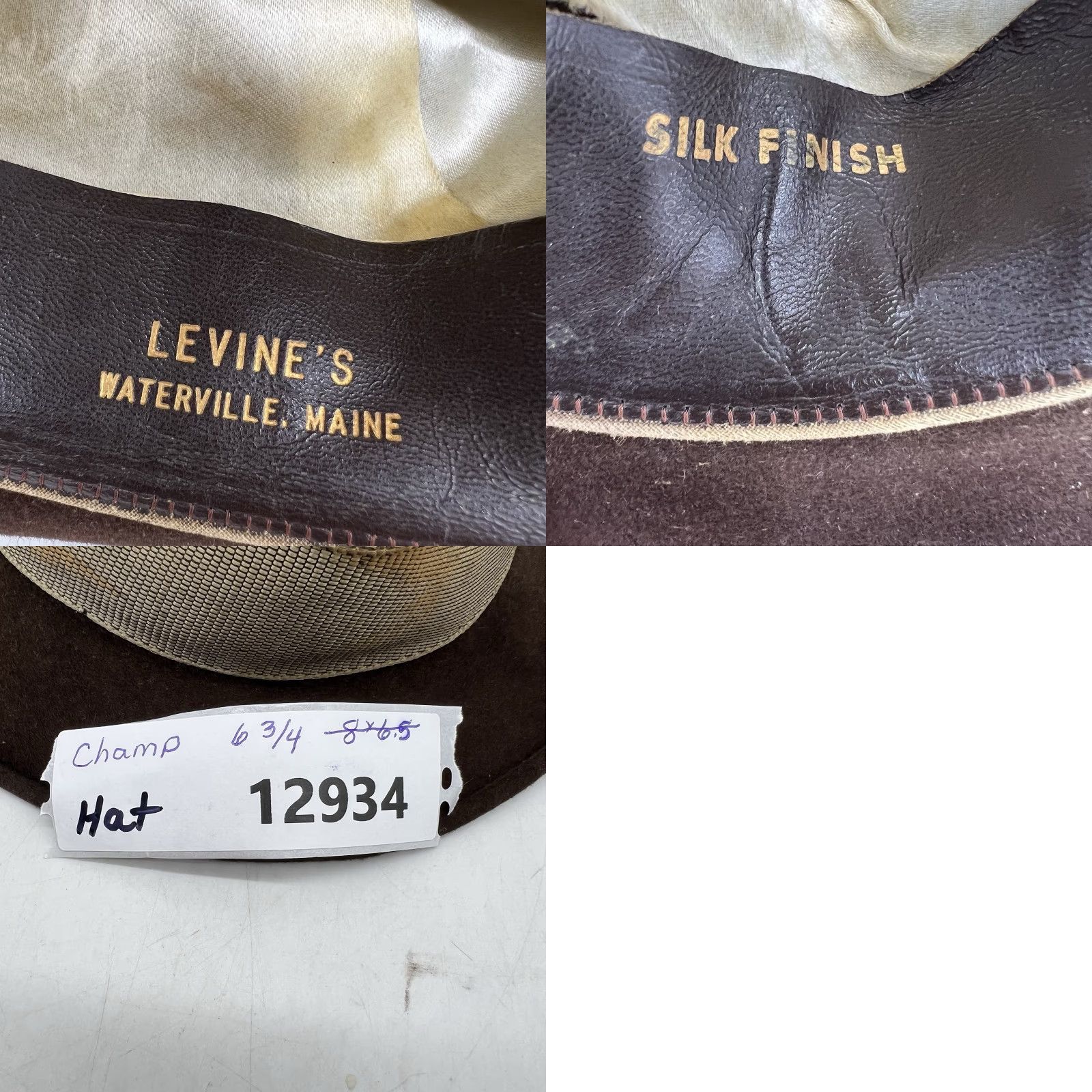 FELT VINTAGE Champs Fedora Main Selling Point Silk Finish Brown Felt 6 3/4 Adult Mens 1950s Beaver Fur Trim Hat Brown Mens Size ONE SIZE - 8 Thumbnail