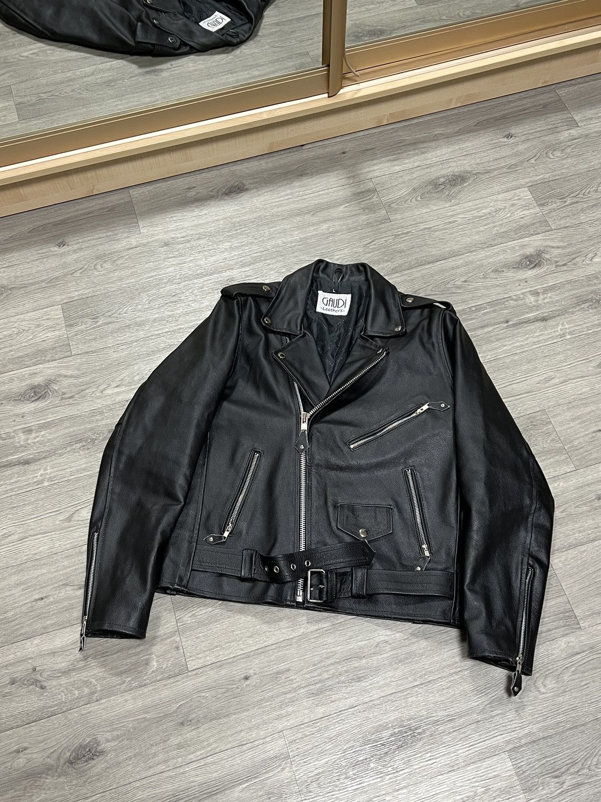 Vintage Vintage men’s leather jacket motorcycle Size US L / EU 52-54 / 3 - 1 Thumbnail