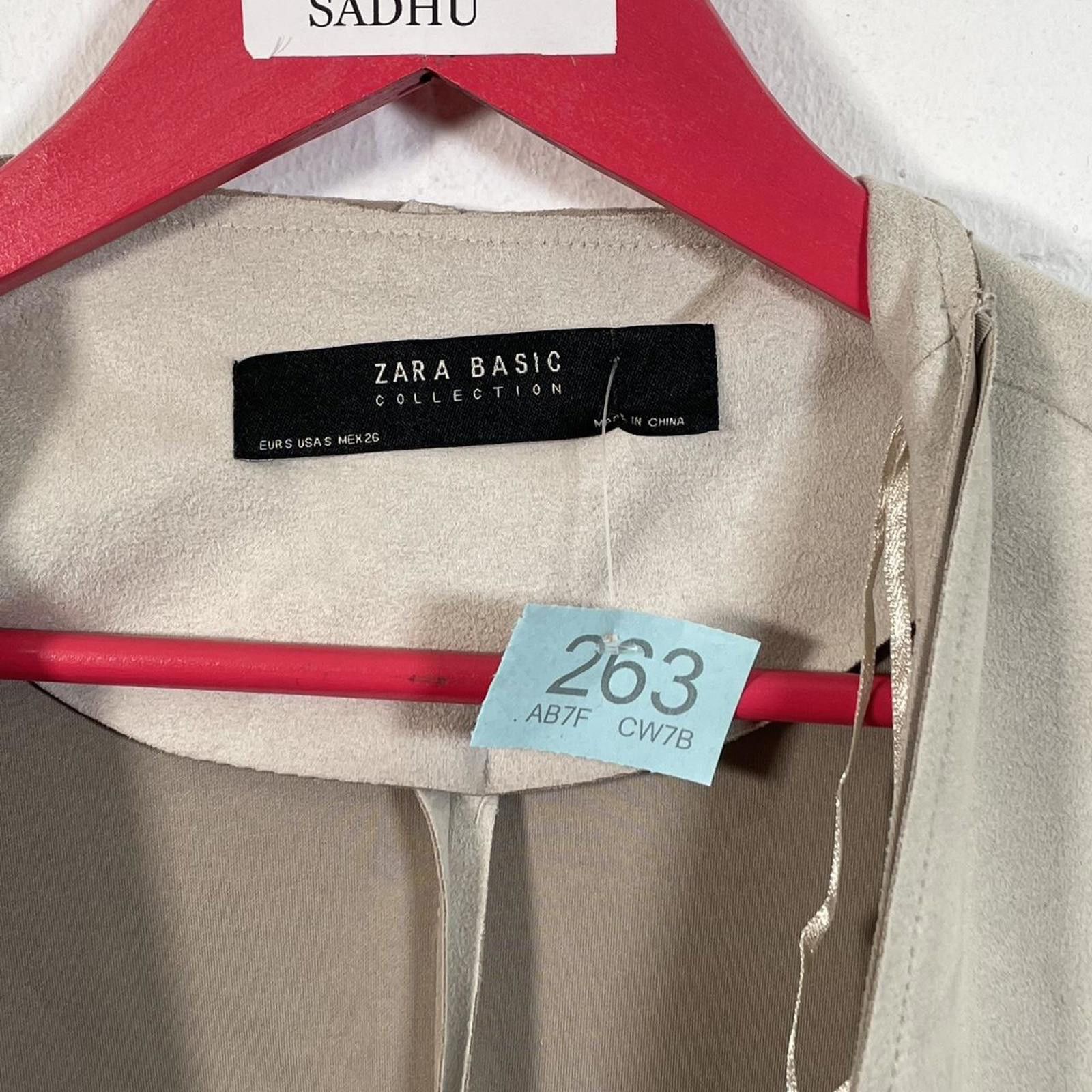 Zara Zara Women's Tan and Cream Coat Size S / US 4 / IT 40 - 2 Thumbnail