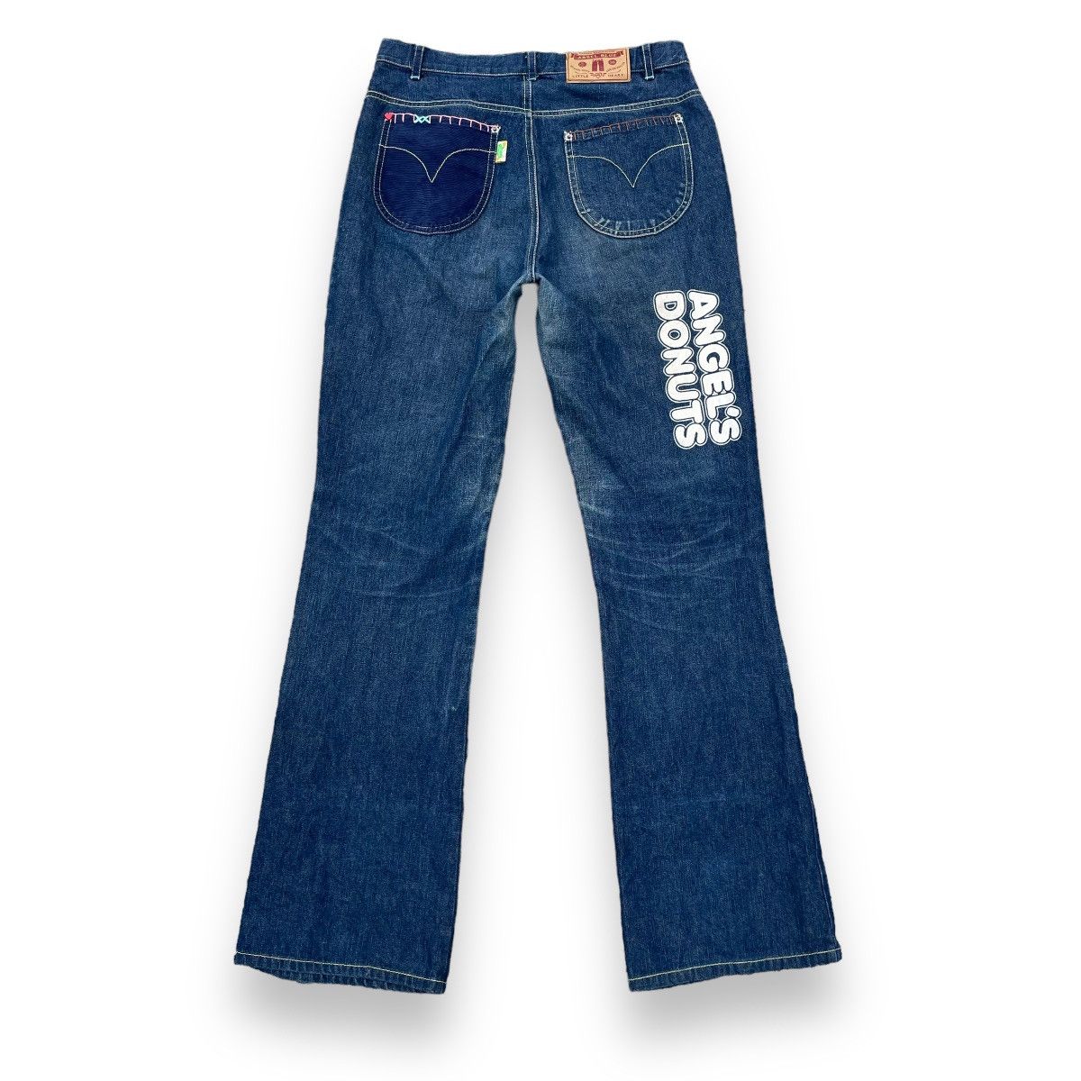 Angel Blue × Hysteric Glamour × Japanese Brand ANGEL BLUE CORDUROY POCKET PATCHWORK DENIM PANTS Size 28" / US 6 / IT 42 - 2 Thumbnail