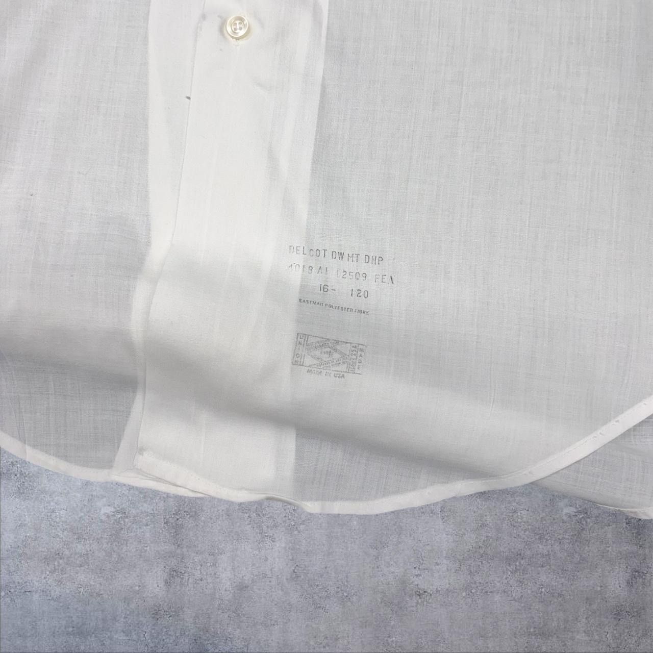 Vintage 1960s Vintage Sheer White Short Sleeve Button Up Size US L / EU 52-54 / 3 - 3 Thumbnail