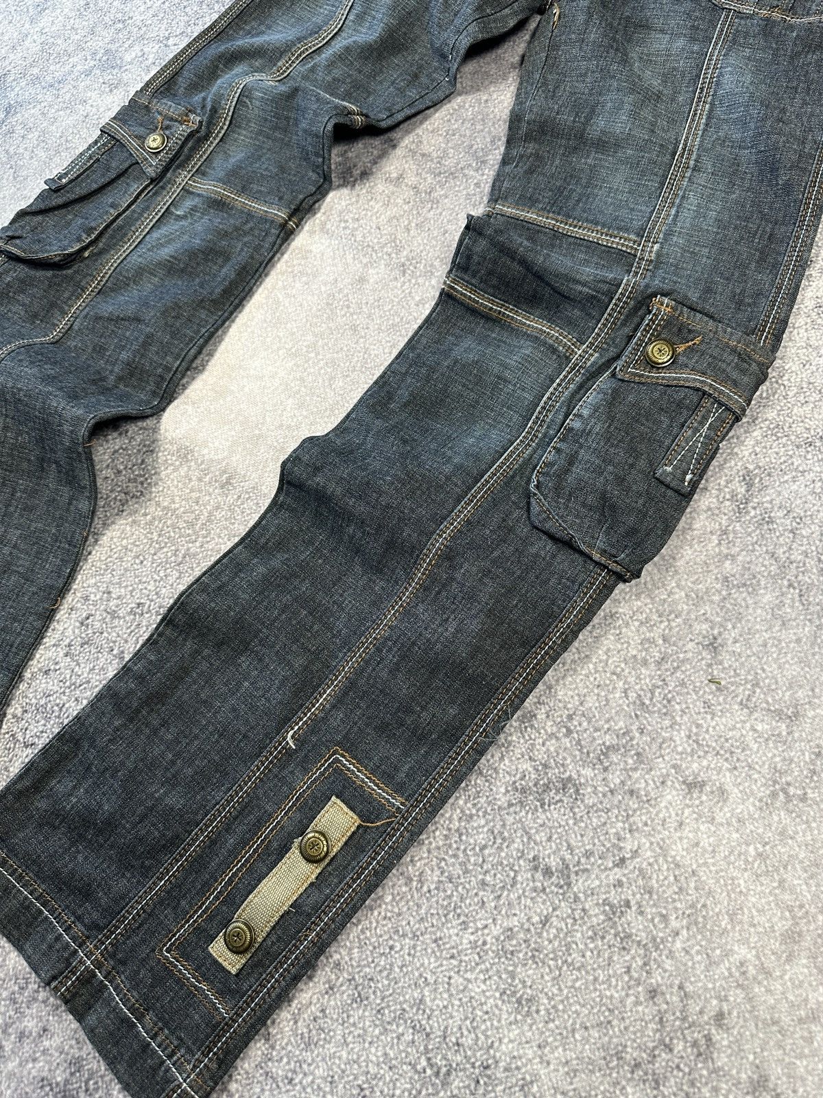 Vintage Y2K Vintage Cargo Jeans Streetwear Rare Casual Y2K VTg USA Size 26" / US 2 / IT 38 - 2 Thumbnail