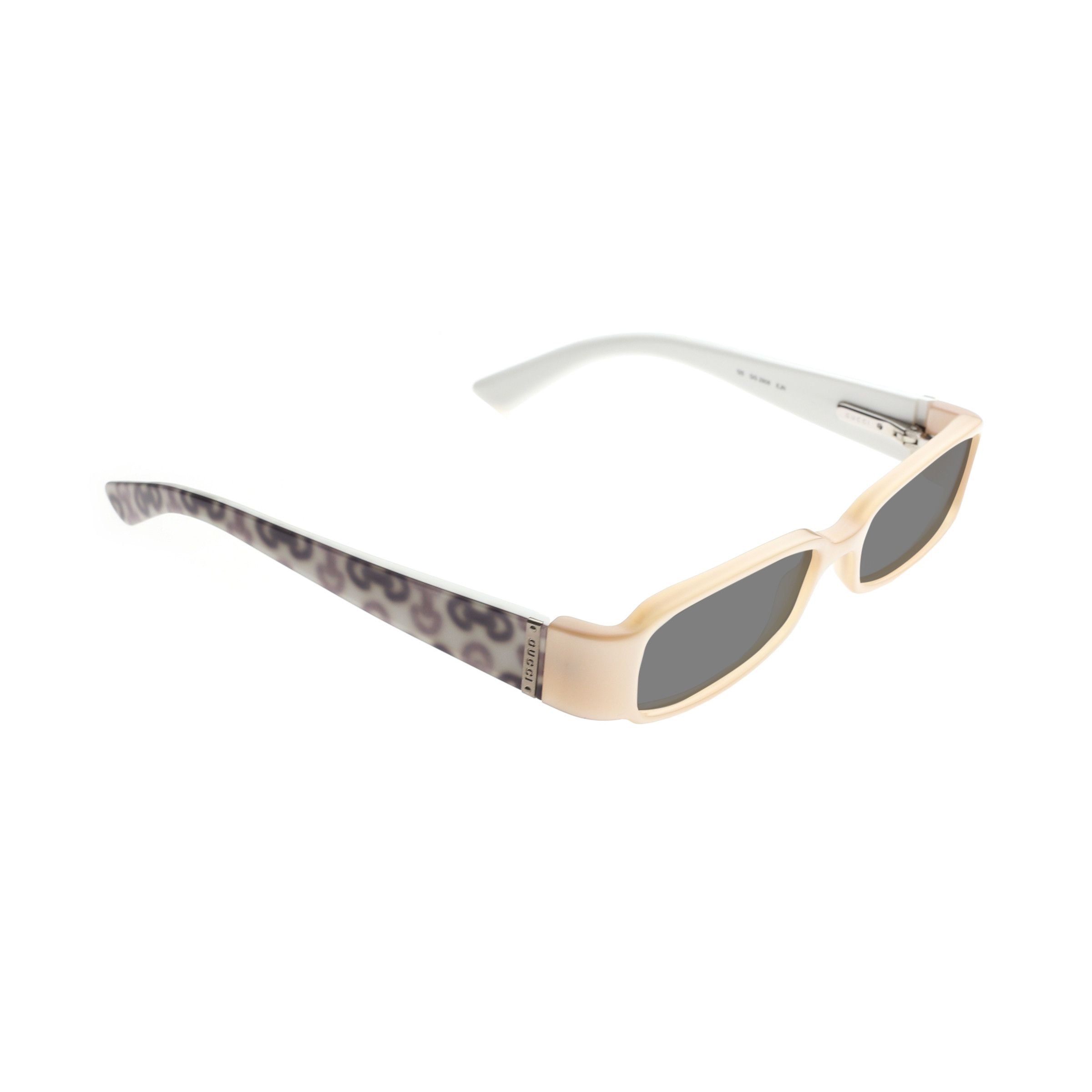 Gucci Gucci '00s Beige Monogram Horsebit Flat Sunglasses Black Size ONE SIZE - 2 Thumbnail