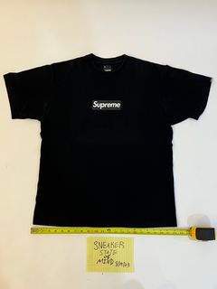 Box logo t-shirt Supreme Black size L International in Cotton - 35465798