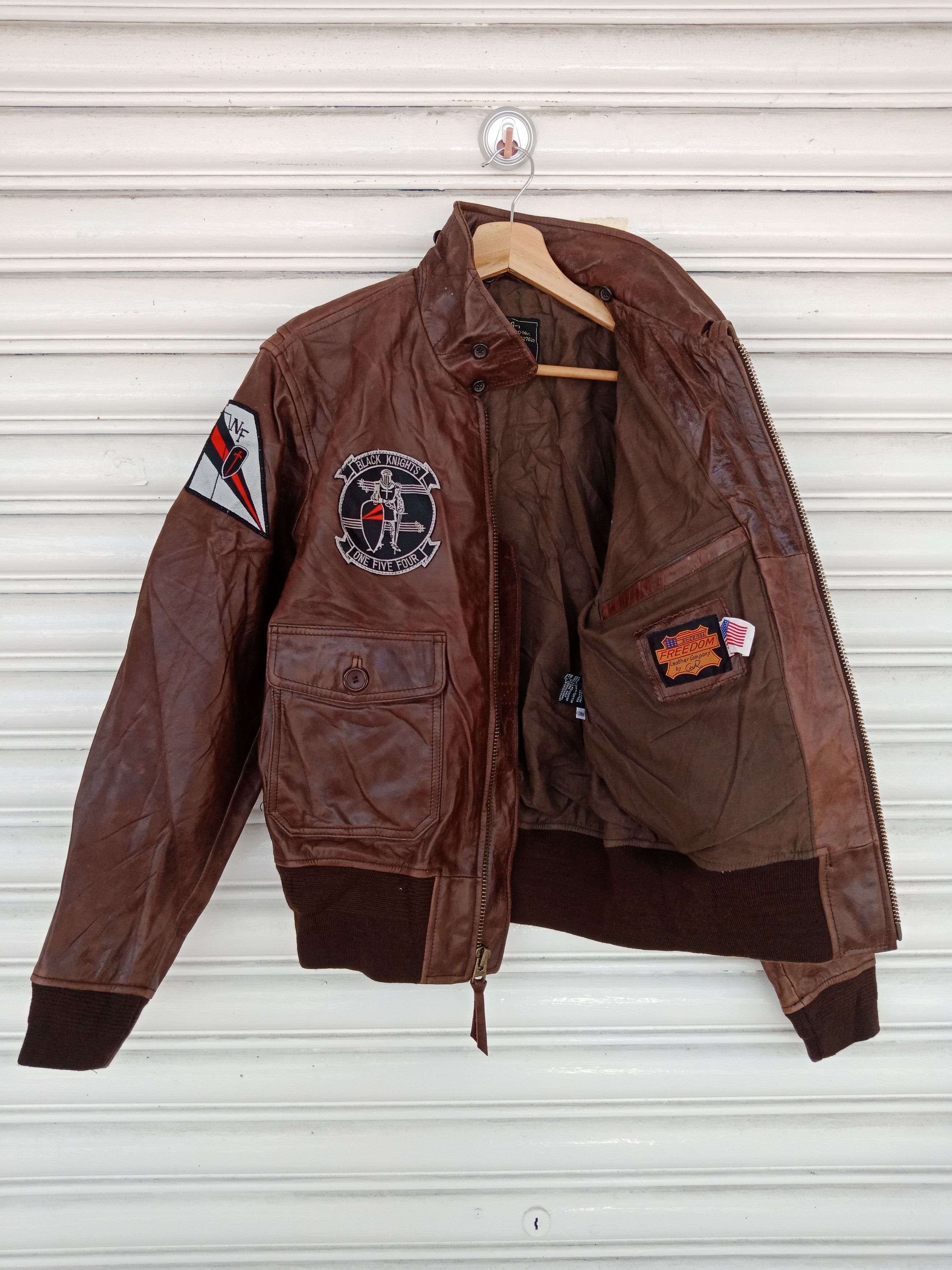 Leather G1 USN Midway Pearl Harbor Leather Jacket Size US M / EU 48-50 / 2 - 2 Thumbnail