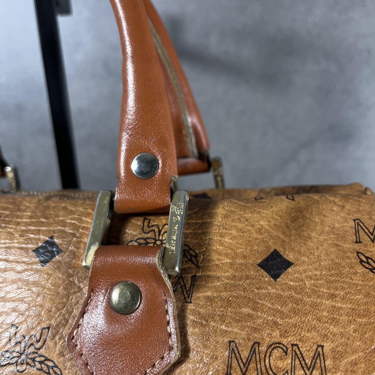 MCM Archive 80s MCM Archive Genuine Leather Keepall Hand Bag Size ONE SIZE - 6 Thumbnail