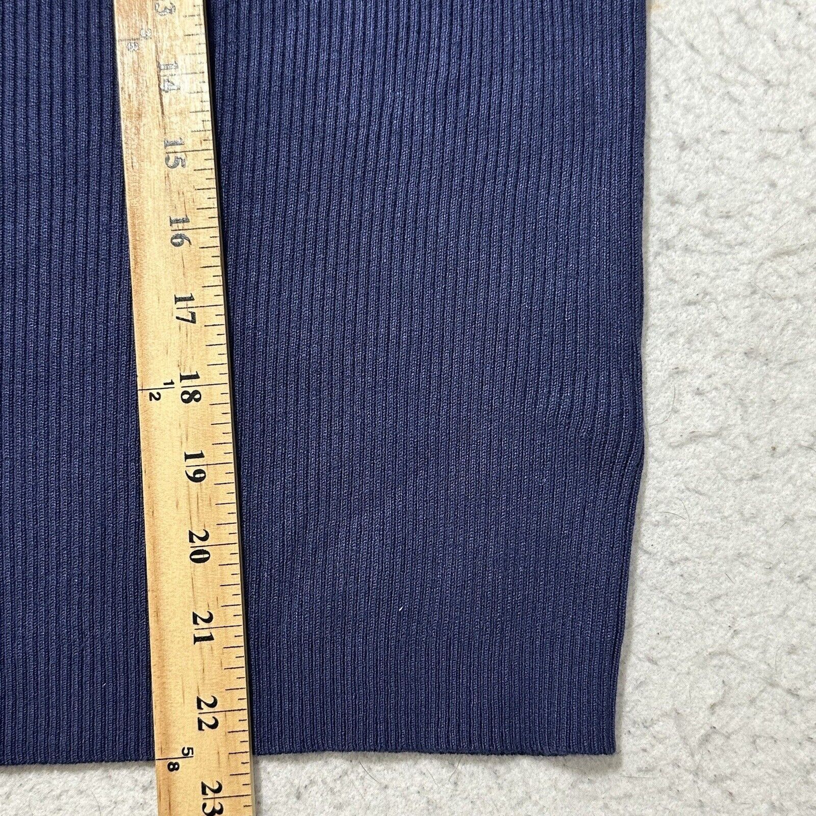 Other Ophelia Roe 3X Scoop Neck Ribbed Stretch Sweater Navy Size 3XL / US 20-22 - 9 Thumbnail