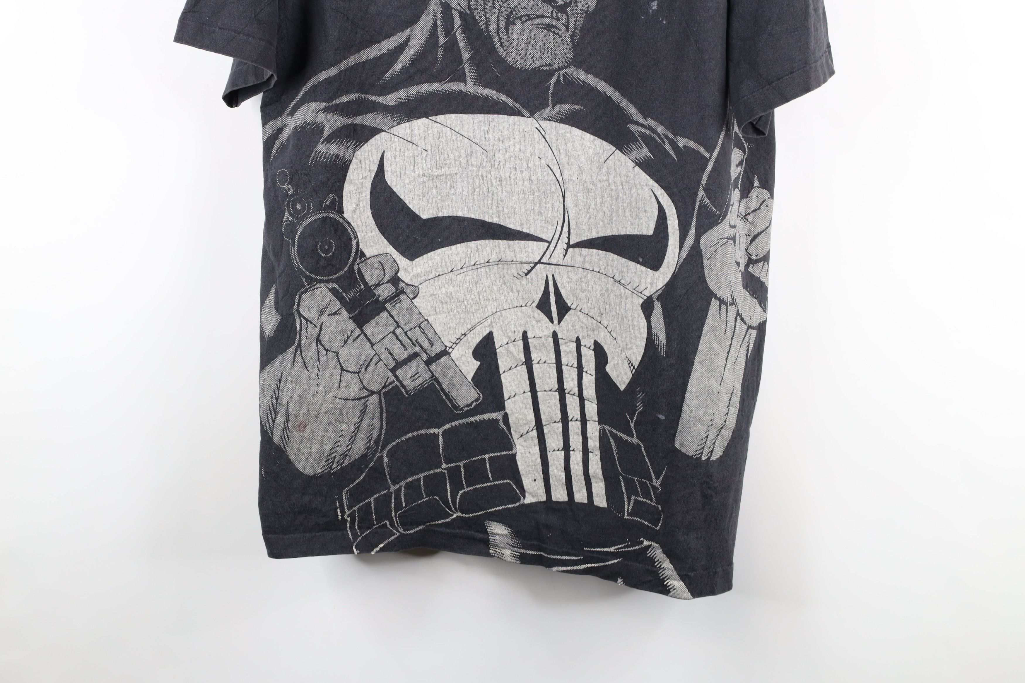Vintage Vintage 90s Marvel Comics Print The Punisher T-Shirt USA Size US XL / EU 56 / 4 - 3 Thumbnail