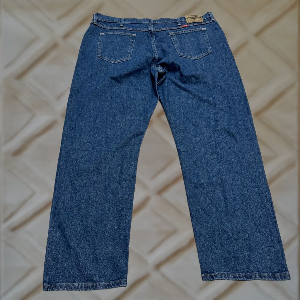 Wrangler Wrangler Five Star Premium Denim Jeans Straight Leg 42x30 Blue NWT Men's Regular Relaxed Fit Action Jeans Size US 42 / EU 58 - 1 Thumbnail