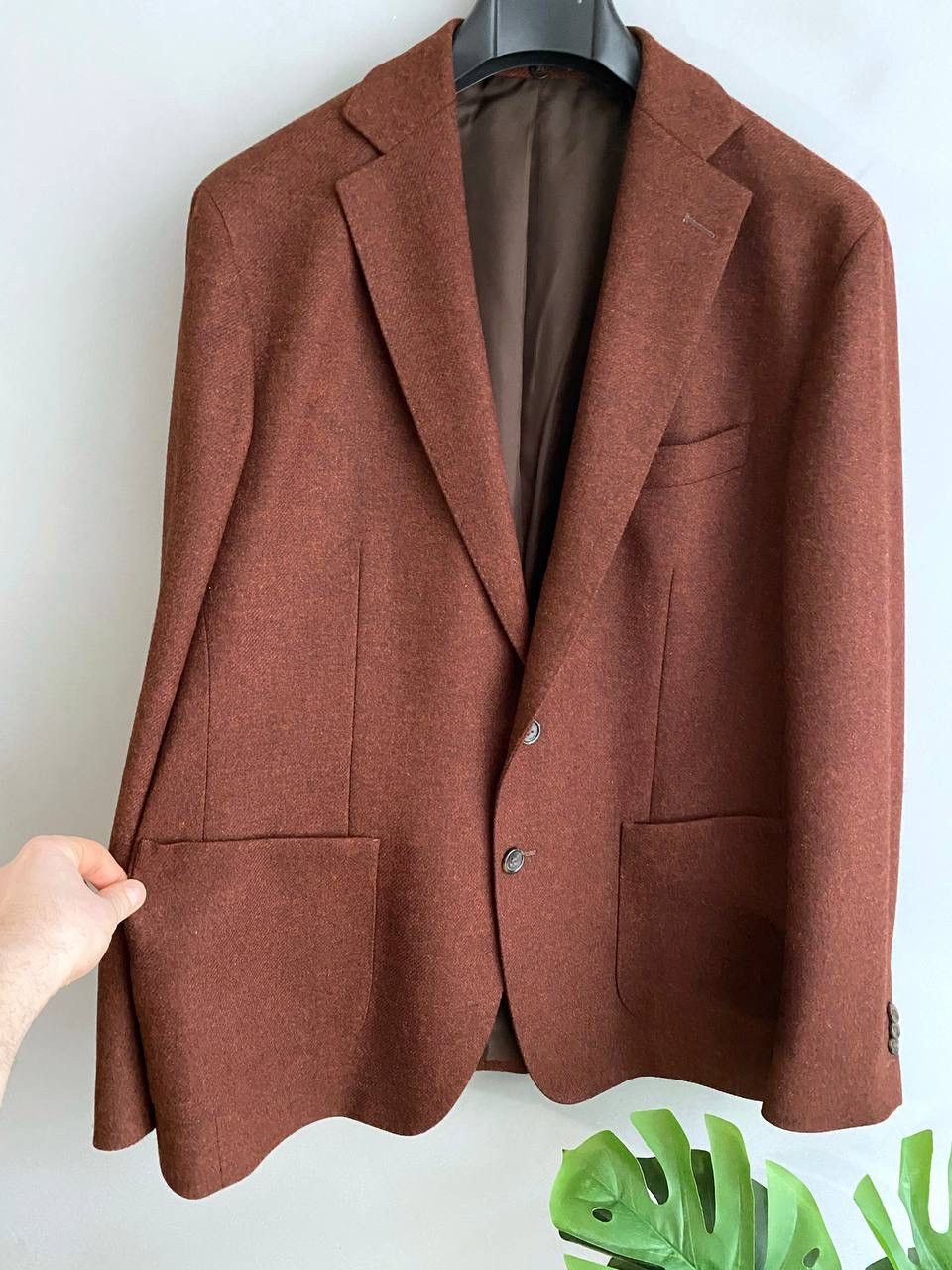 Boggi BOGGI MILANO x Moon Merino Lambswool Men's Blazer, Size 54 Size 54R - 5 Thumbnail