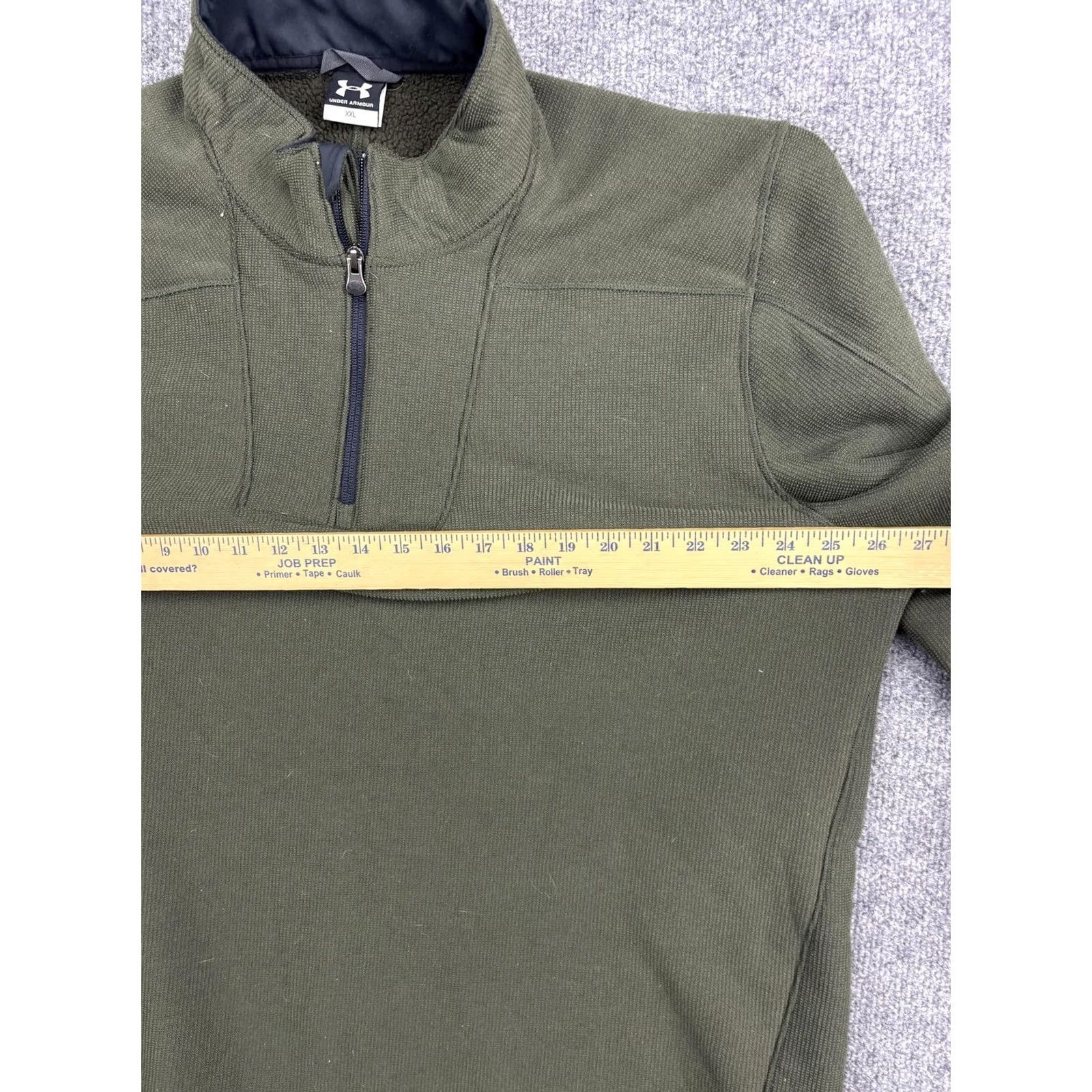 Under Armour Under Armour Pullover Mens 2XL Green 1/4 Zip Long Sleeve Fleece Shirt Top Size US XXL / EU 58 / 5 - 6 Thumbnail