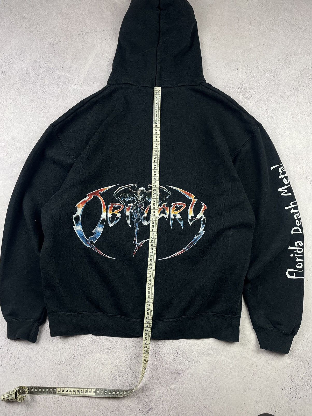 Fruit Of The Loom Obituary Vintage Y2K Hoodie Black Size XL Death Metal Band Size US XL / EU 56 / 4 - 9 Thumbnail