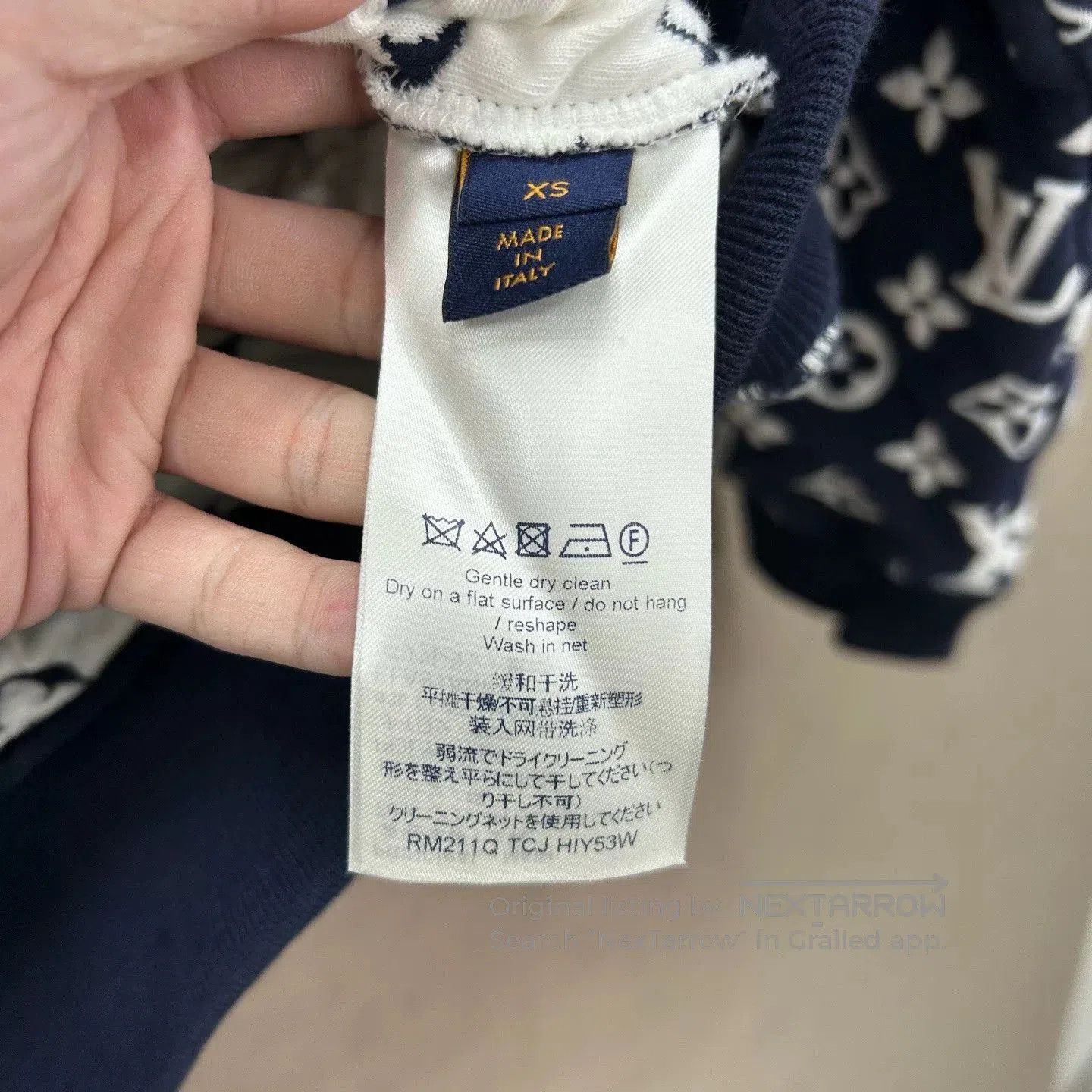 Louis Vuitton Louis Vuitton Blue Logo Print Sweatshirt. Size US XS / EU 42 / 0 - 4 Thumbnail
