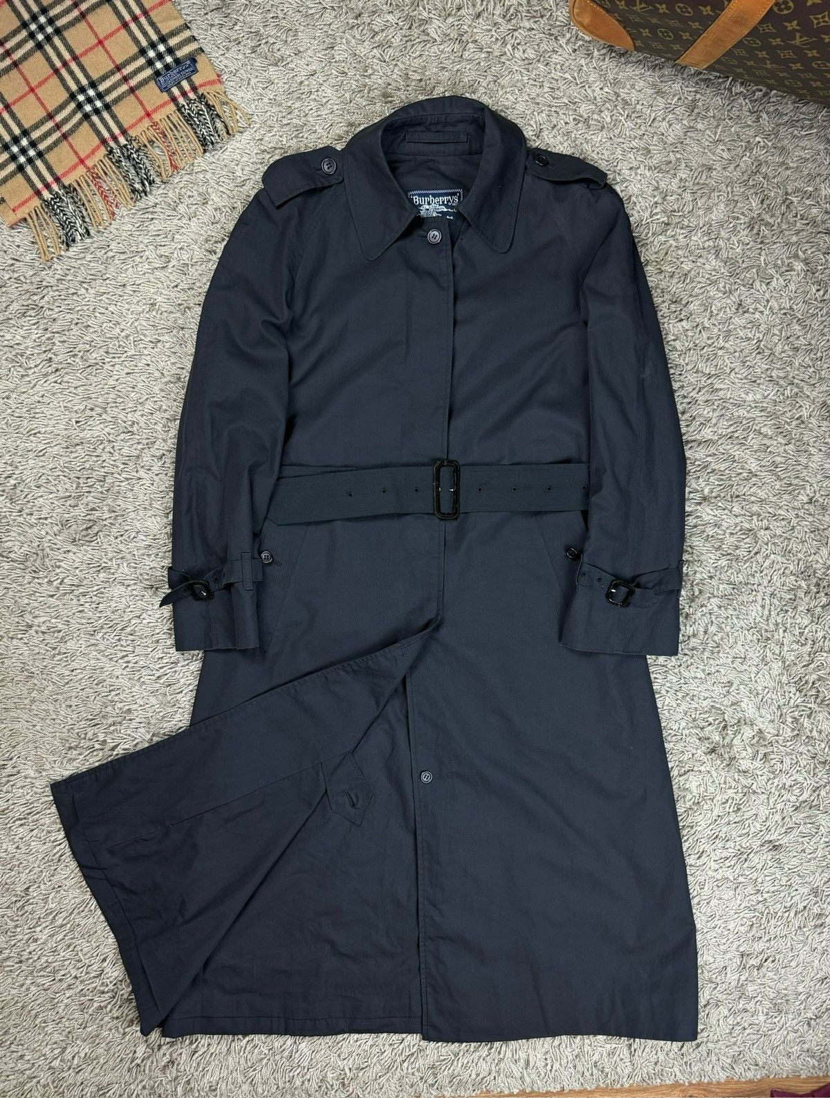 Burberry × Vintage Vintage trench coat Burberry original luxury streetwear item Size S / US 4 / IT 40 - 1 Thumbnail