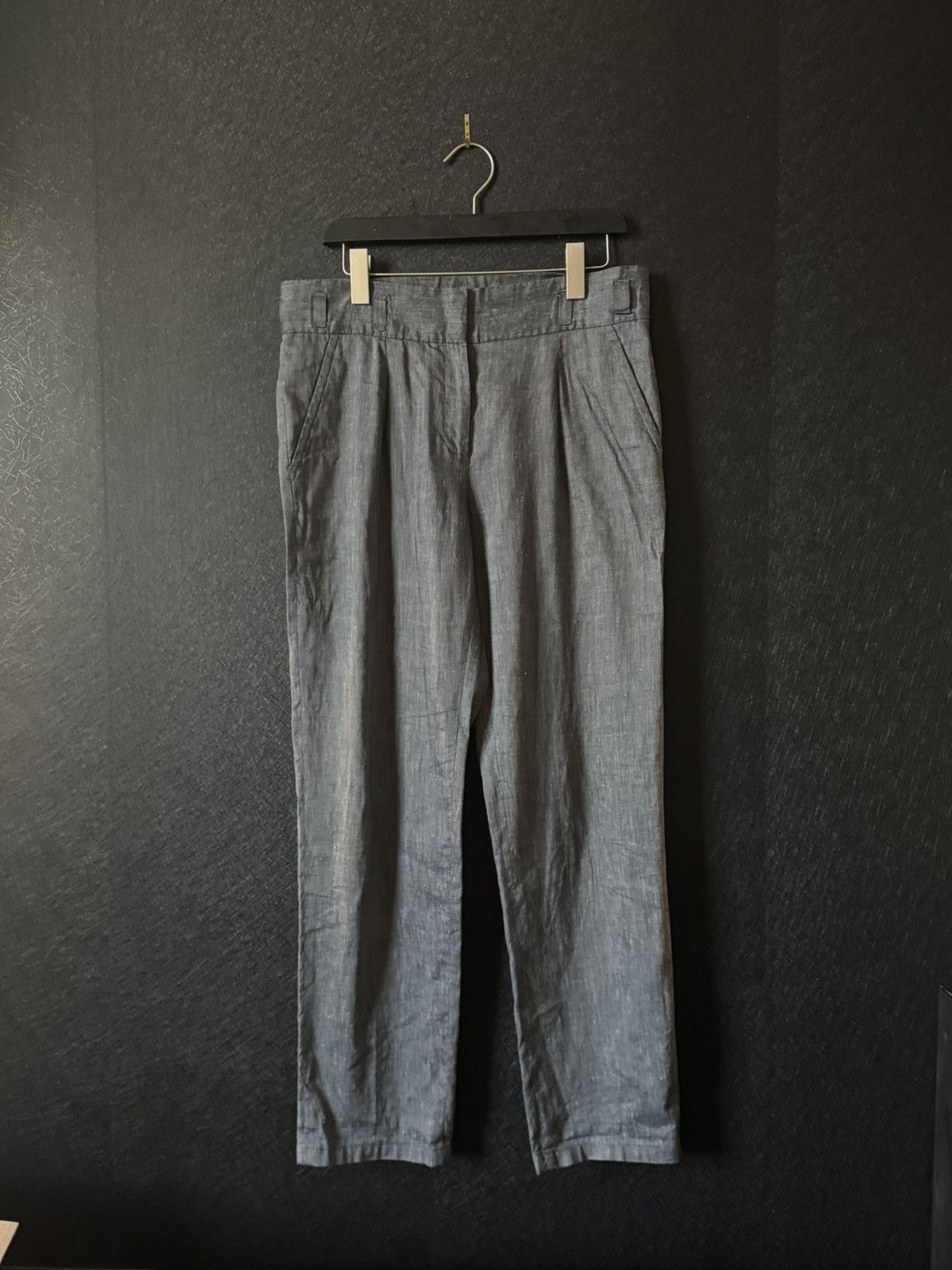 A.P.C. APC Linen Straight-Leg Slacks Size US 32 / EU 48 - 1 Thumbnail