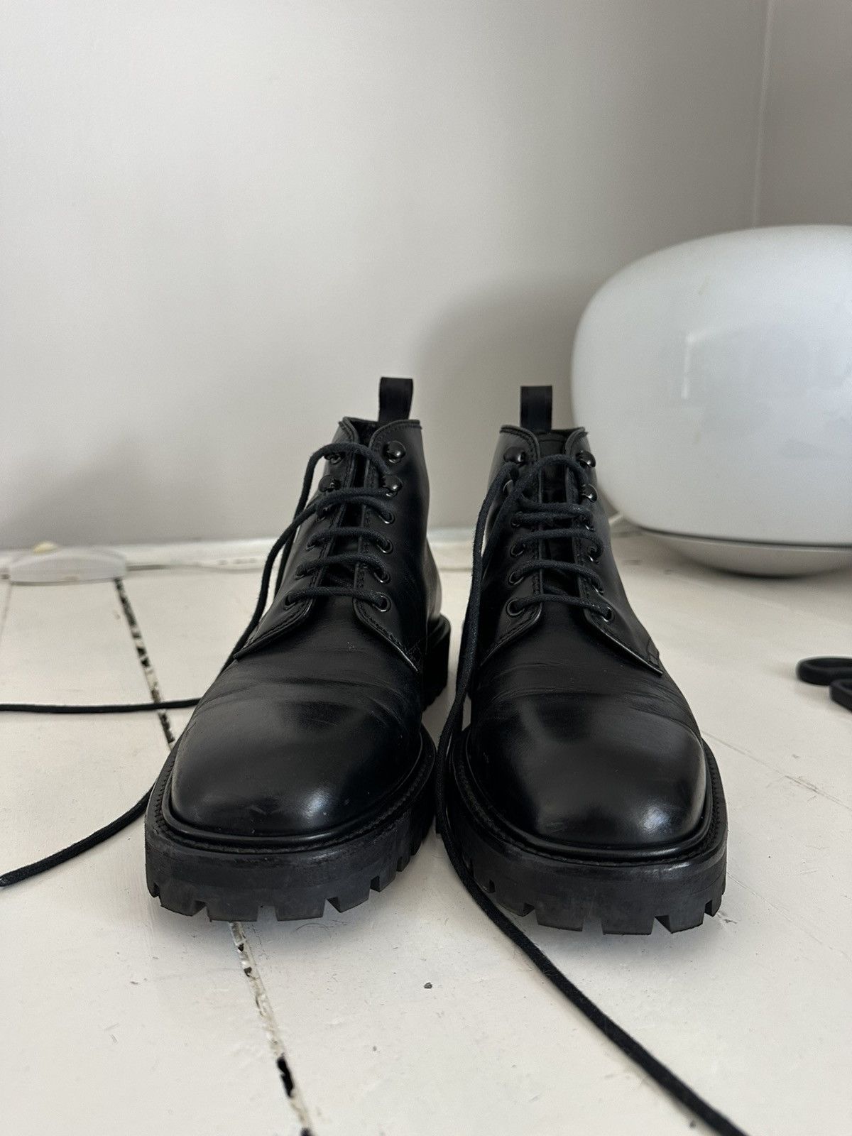 Officine Generale Black leather boots Size US 8 / EU 41 - 9 Thumbnail