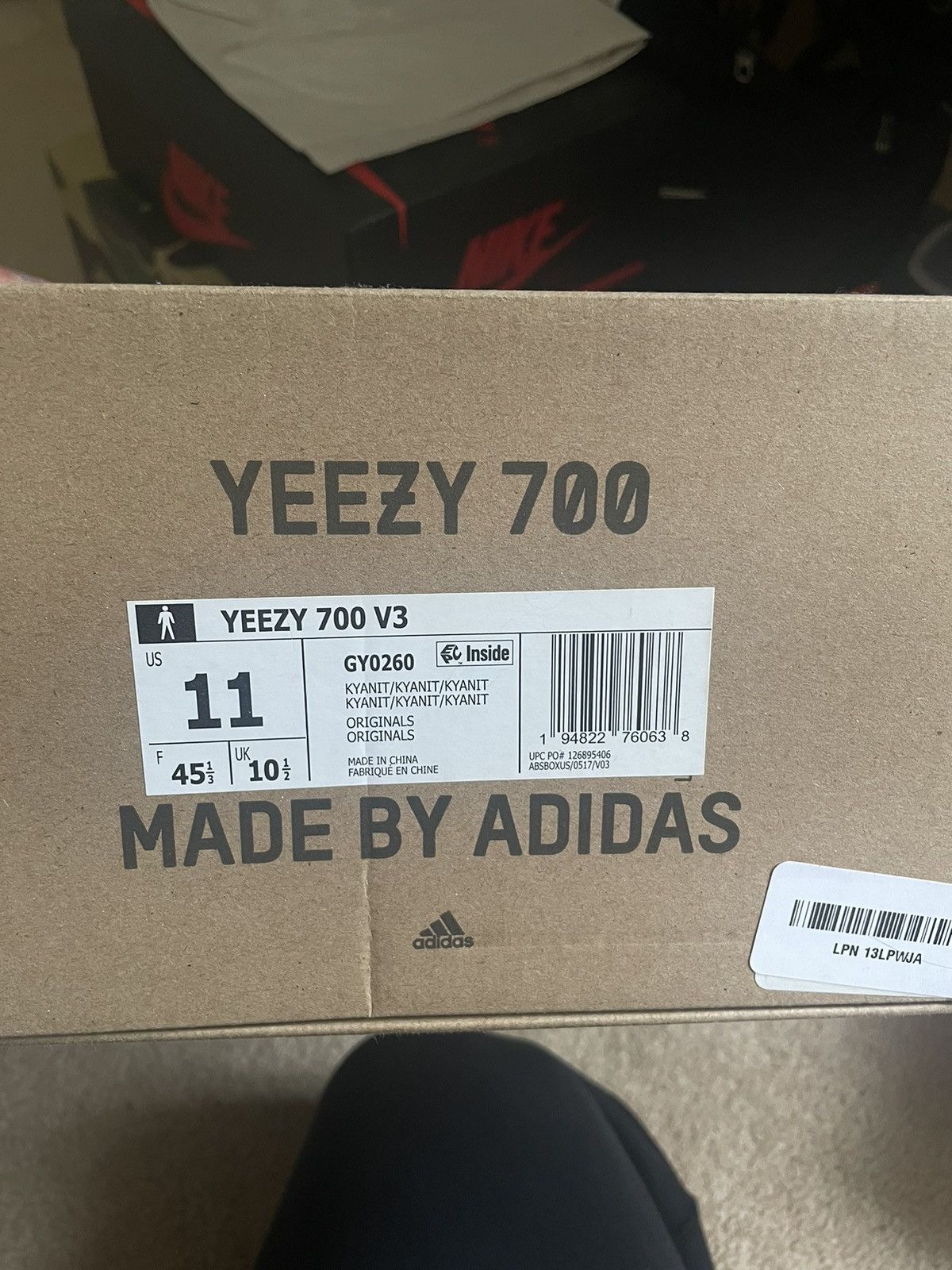 Adidas × Kanye West × Yeezy Adidas Yeezy 700 V3 ‘Kyanite’ Size US 11 / EU 44 - 11 Thumbnail