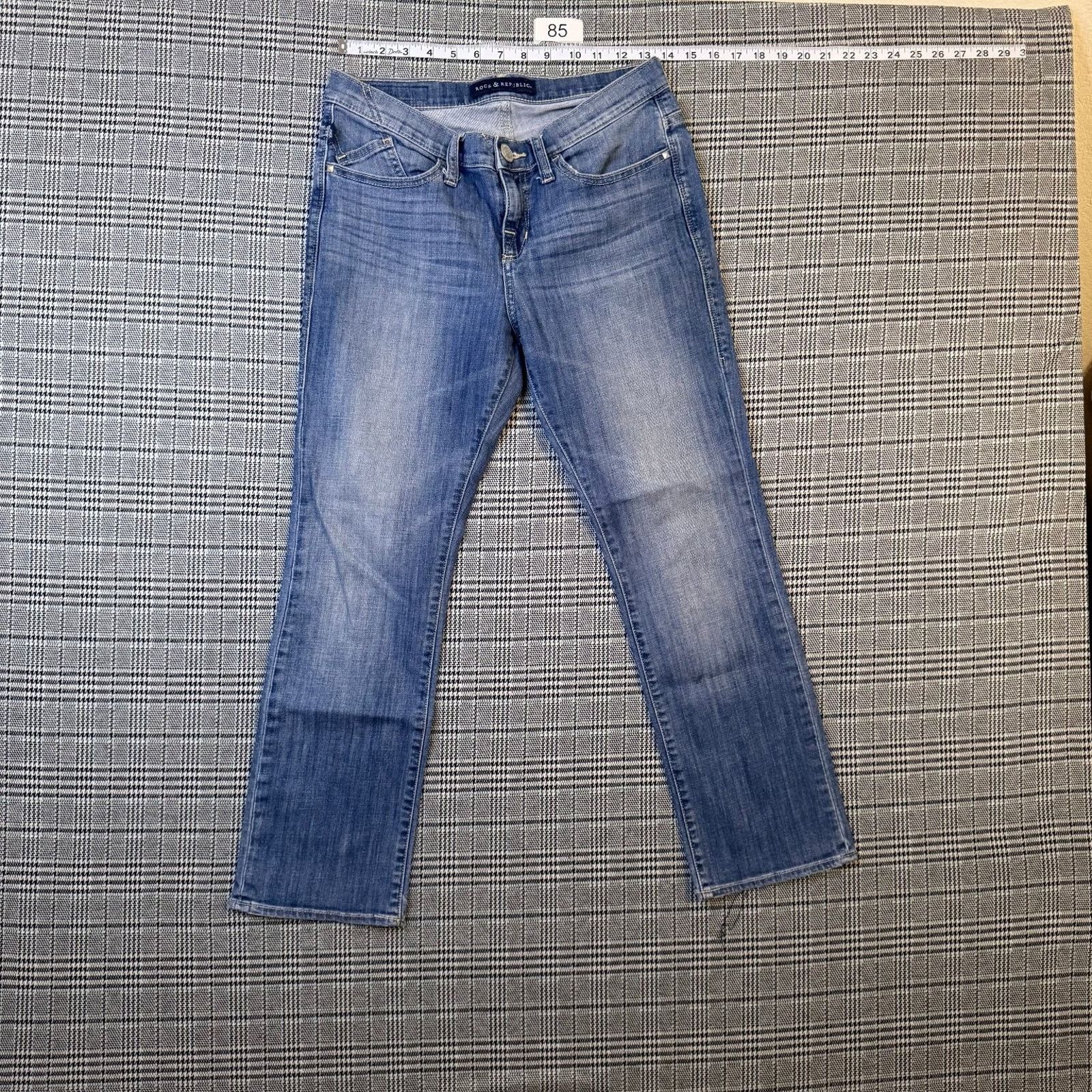 Rock & Republic Rock & Republic Women's Jeans Light Blue Denim Kendall 8 Size 30" / US 8 / IT 44 - 3 Thumbnail
