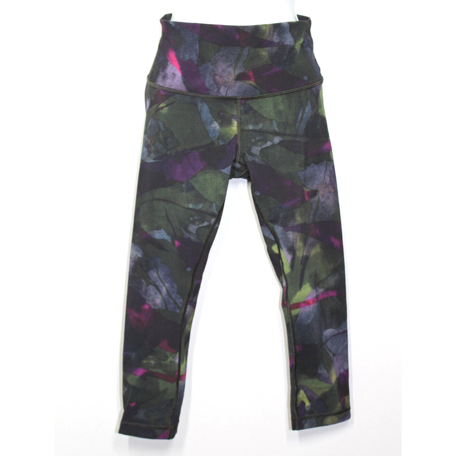 Lululemon LULULEMON Wunder Under Crop Camo Full-On Luxtreme Pants Sz 6 Size 28" / US 6 / IT 42 - 2 Thumbnail