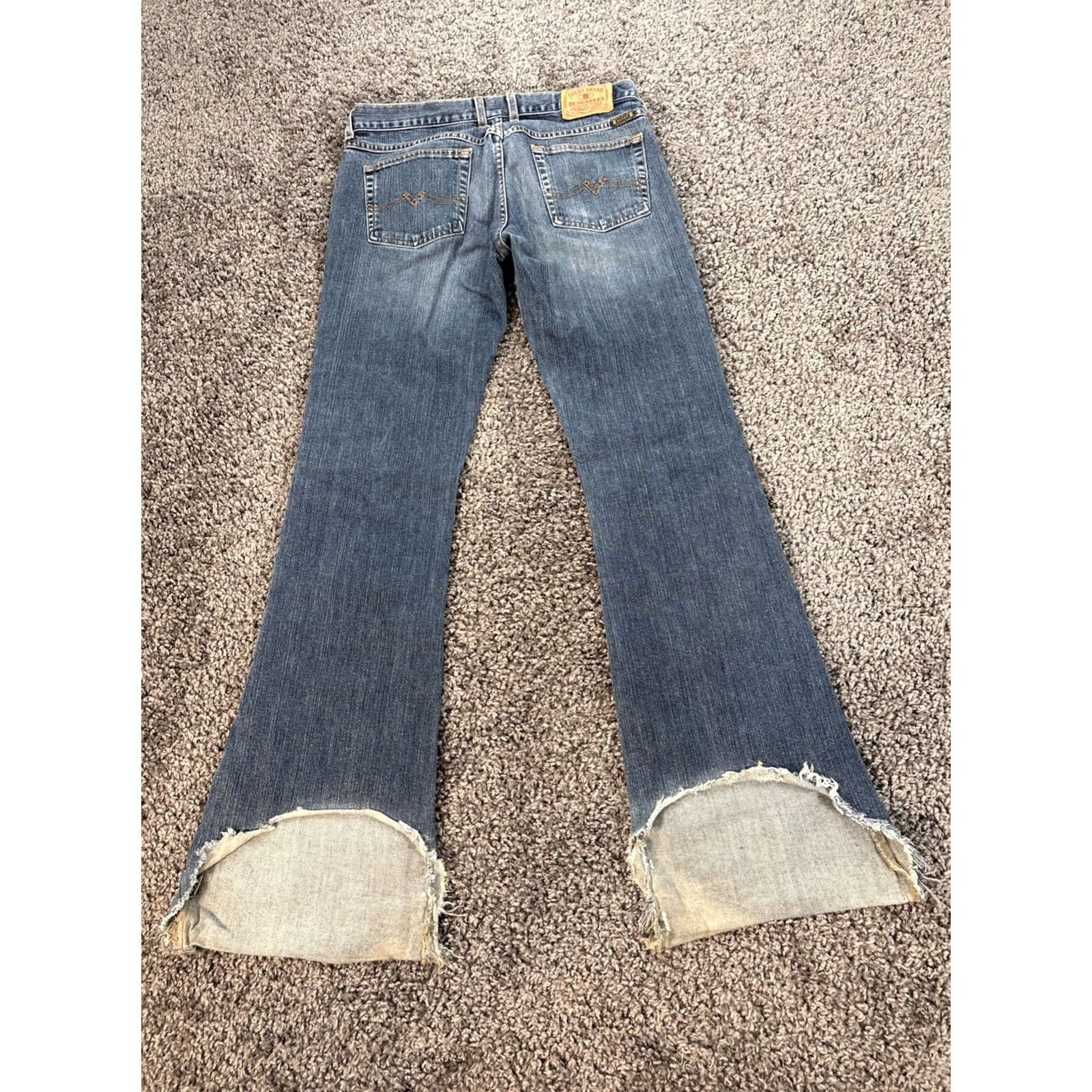 Lucky Brand VINTAGE Lucky Brand Jeans Bootcut Denim Pants Womens 32x32 Blue 100% Cotton Classic 5-Pocket Inseam 32 (Lucky Brand) Size 30" / US 8 / IT 44 - 7 Thumbnail