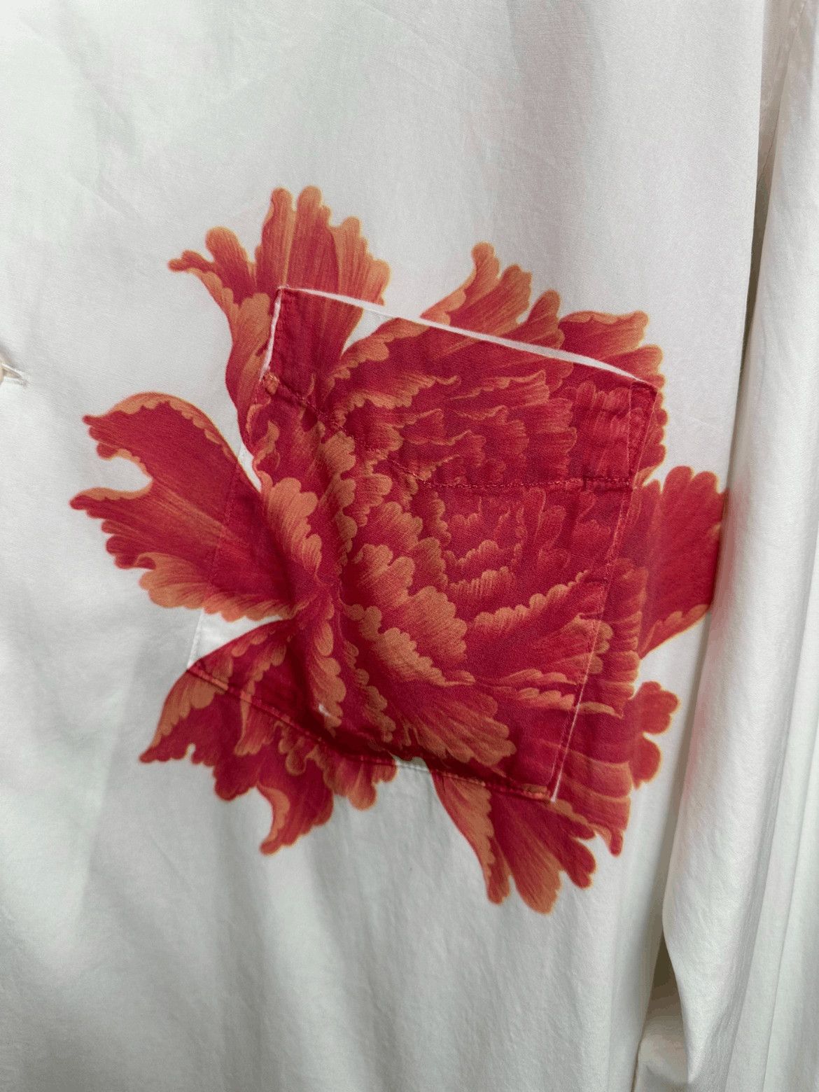 Yohji Yamamoto Yohji Yamamoto Sz 4 Yohji Yamamoto 05AW Flowers Print Shir Size US XL / EU 56 / 4 - 3 Thumbnail