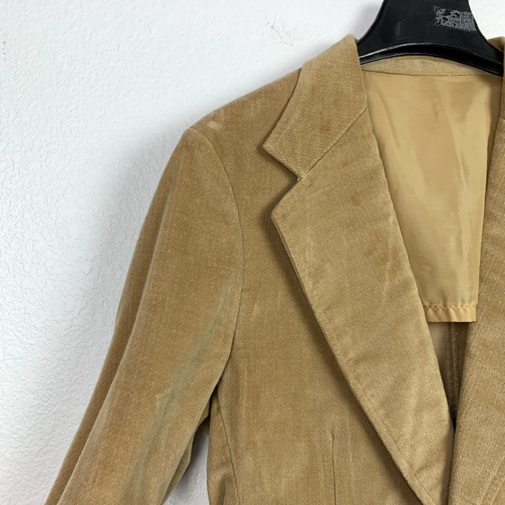 Lee VINTAGE Lee Rockabilly Brushed Cotton Blazer Sport Coat 38R Brown 1970s Mens Size 38R - 3 Thumbnail