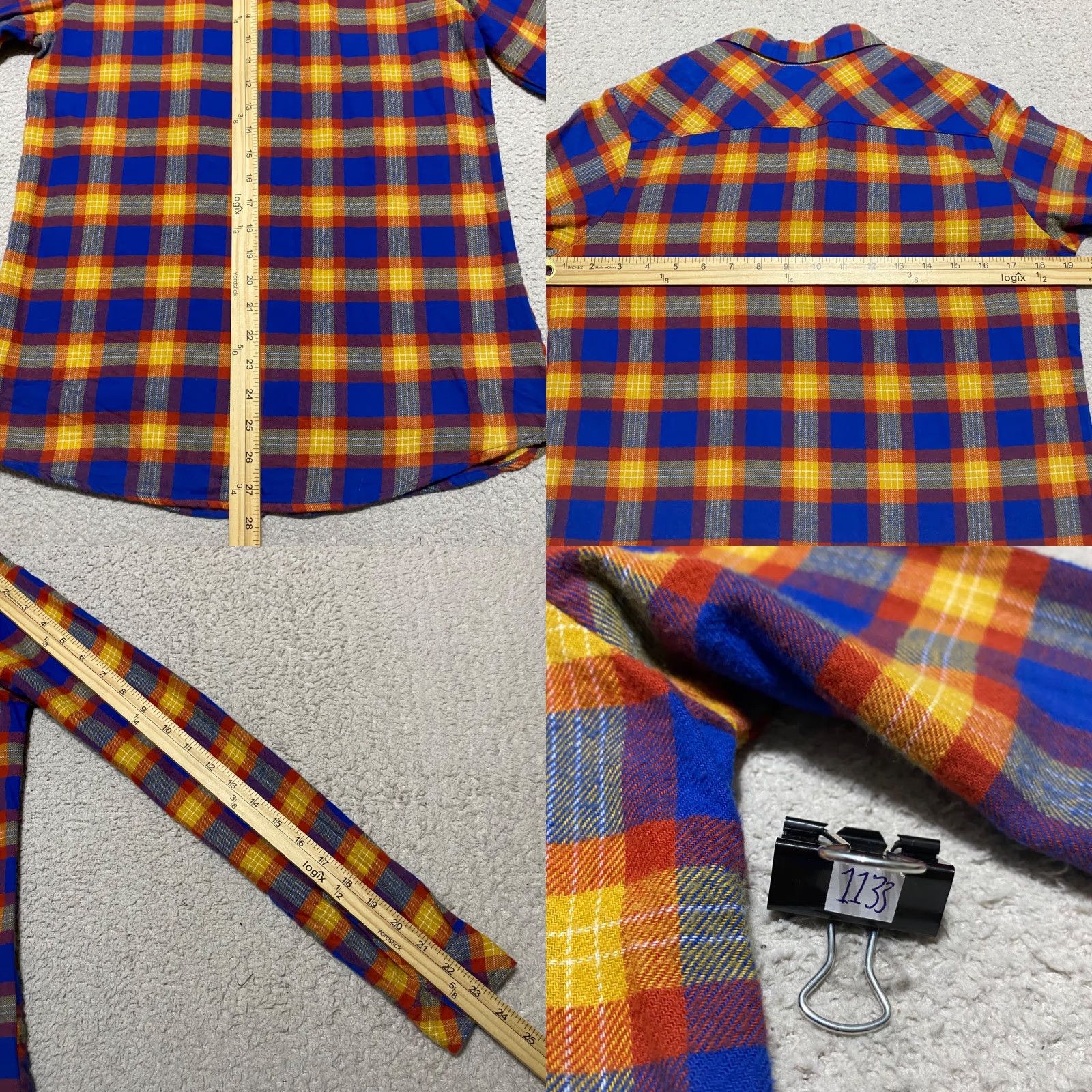 Dickies Dickies Womens Shirt Small Multicolor Plaid Check Flannel Button Up Long Sleeve Casual Workwear Size S / US 4 / IT 40 - 8 Thumbnail