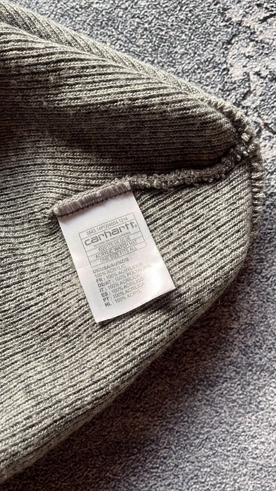 Carhartt Carhartt Beanie Hat Cap OS Gray Winter Work Wear Outdoors Size ONE SIZE - 4 Thumbnail