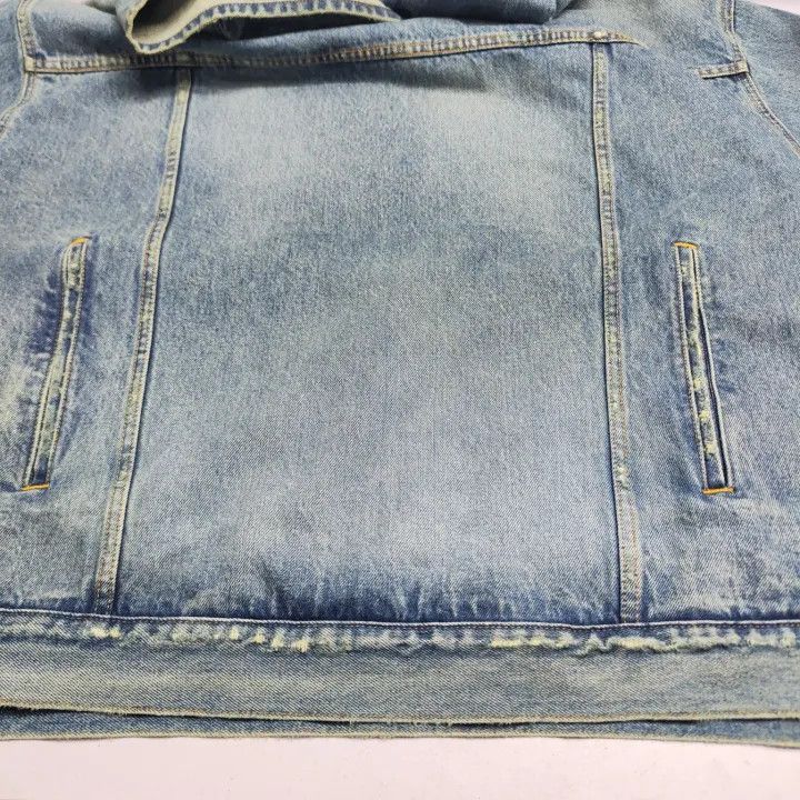 Balenciaga Balenciaga Denim Long Sleeve Hooded Jacket 0079-2507 Size US M / EU 48-50 / 2 - 7 Thumbnail