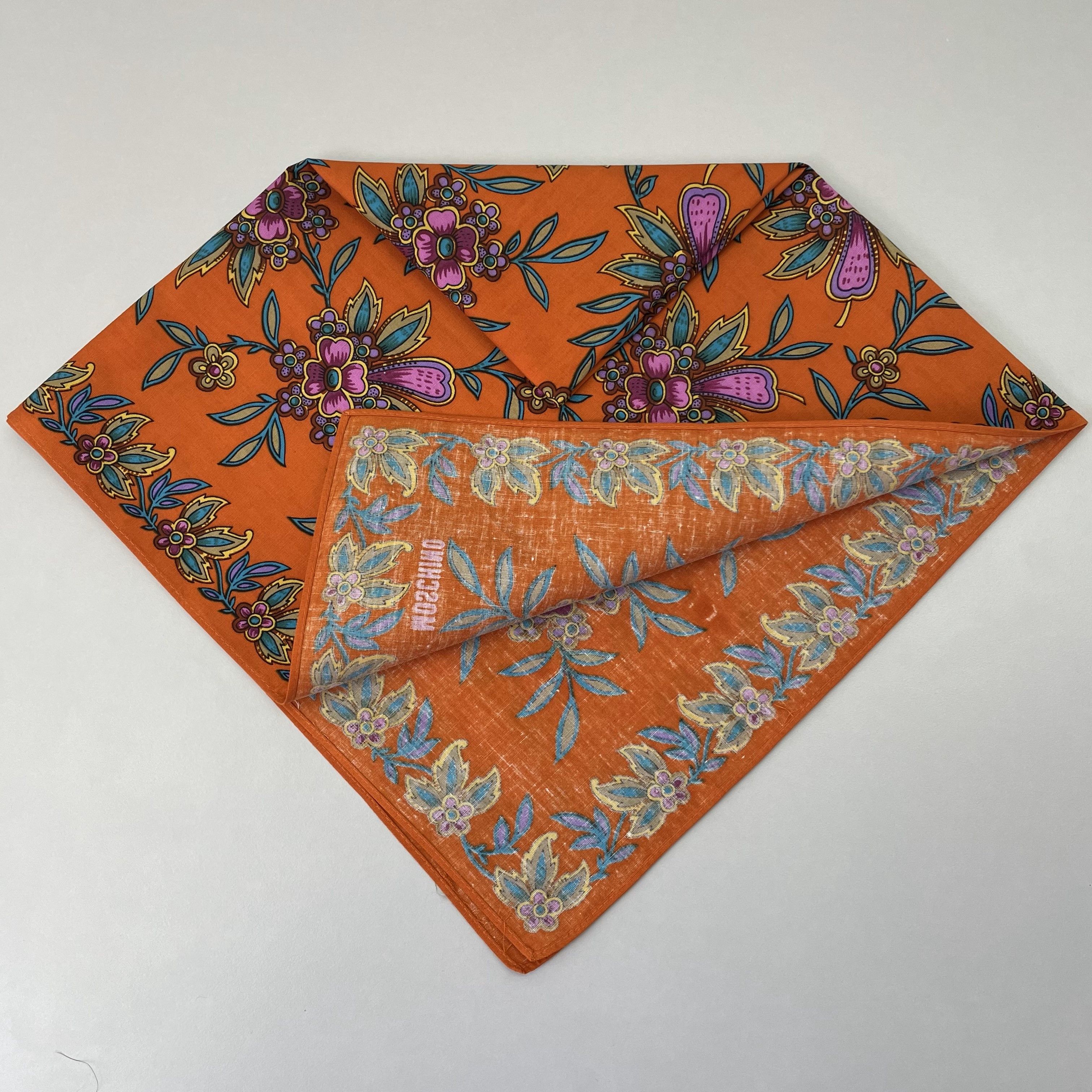 Moschino × Vintage Moschino Handkerchief / Neckerchief / Bandana - 4228 Size ONE SIZE - 5 Thumbnail