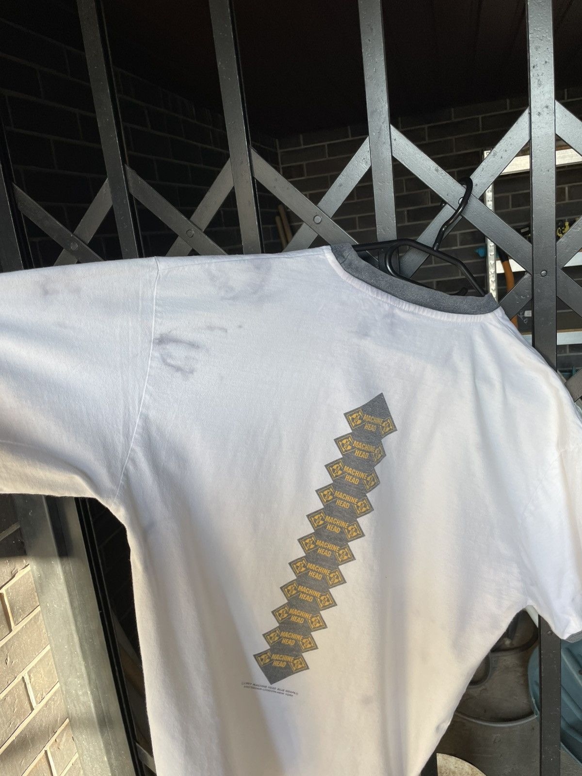 Band Tees × Vintage Machine Head 97 90s Vtg Blue Grape Ringer Band Concert Tee Size US L / EU 52-54 / 3 - 9 Thumbnail
