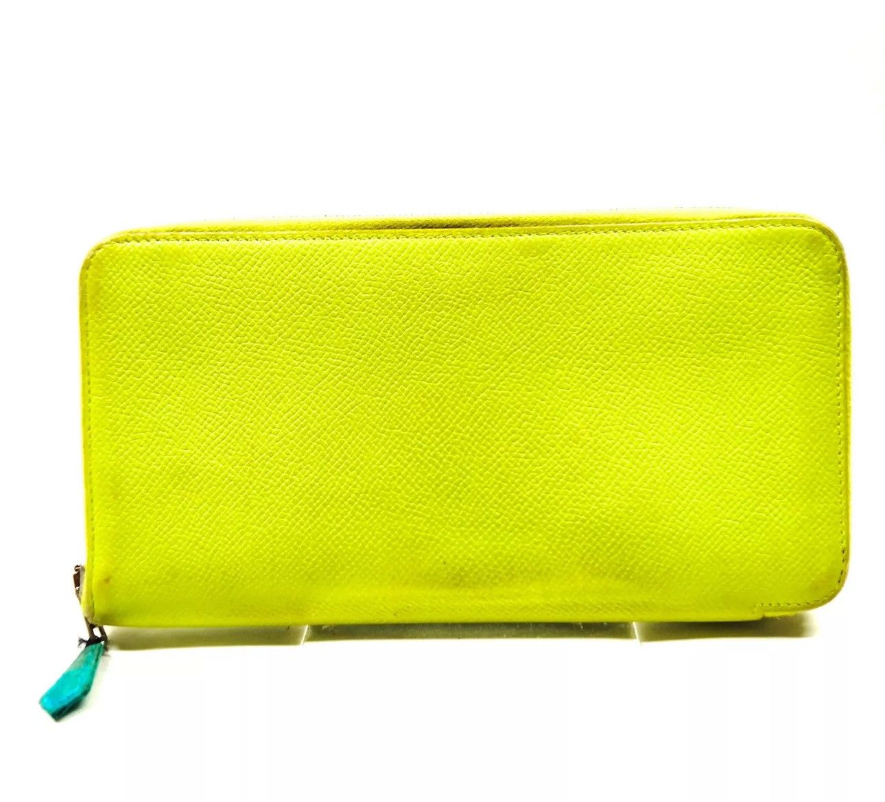 Hermes Hermes Long Wallet Lime Green Leather in excellen Size ONE SIZE - 10 Thumbnail