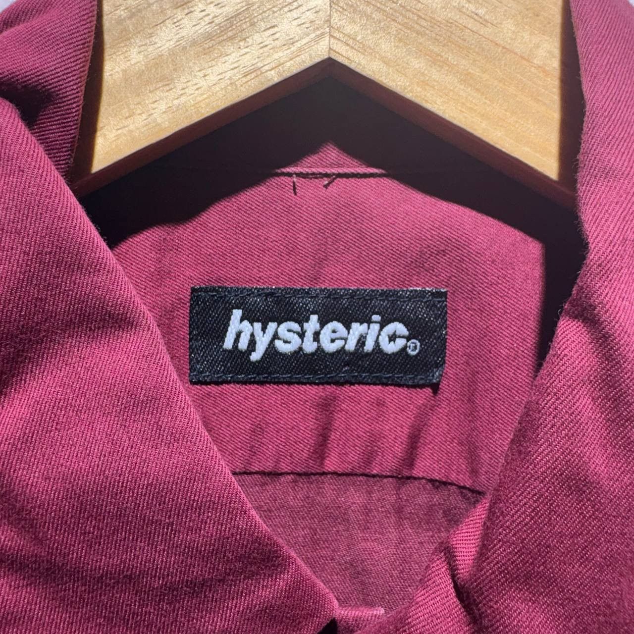 Hysteric Glamour Hysteric Glamour Red Burgundy Girl Short-Sleeved Work Shirt Size US S / EU 44-46 / 1 - 10 Thumbnail