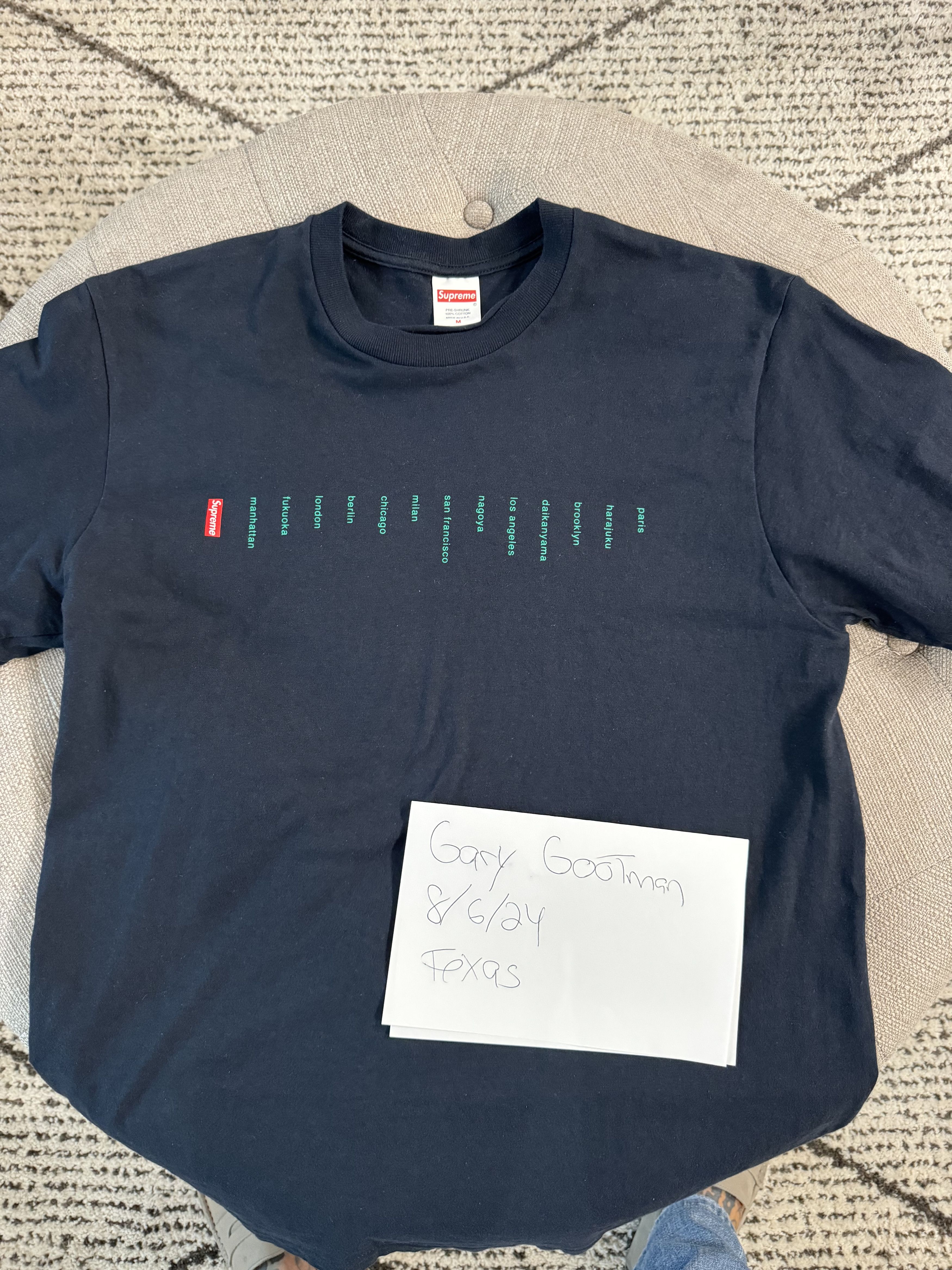 Supreme Supreme Location T-shirt Size Size US M / EU 48-50 / 2 - 1 Thumbnail