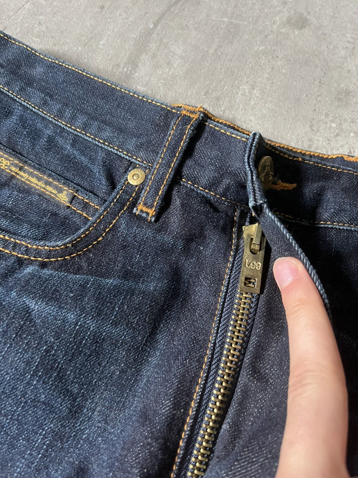 Lee × Vivienne Westwood Vivienne Westwood x Lee zipped crotch jeans navy rare Size US 30 / EU 46 - 12 Thumbnail