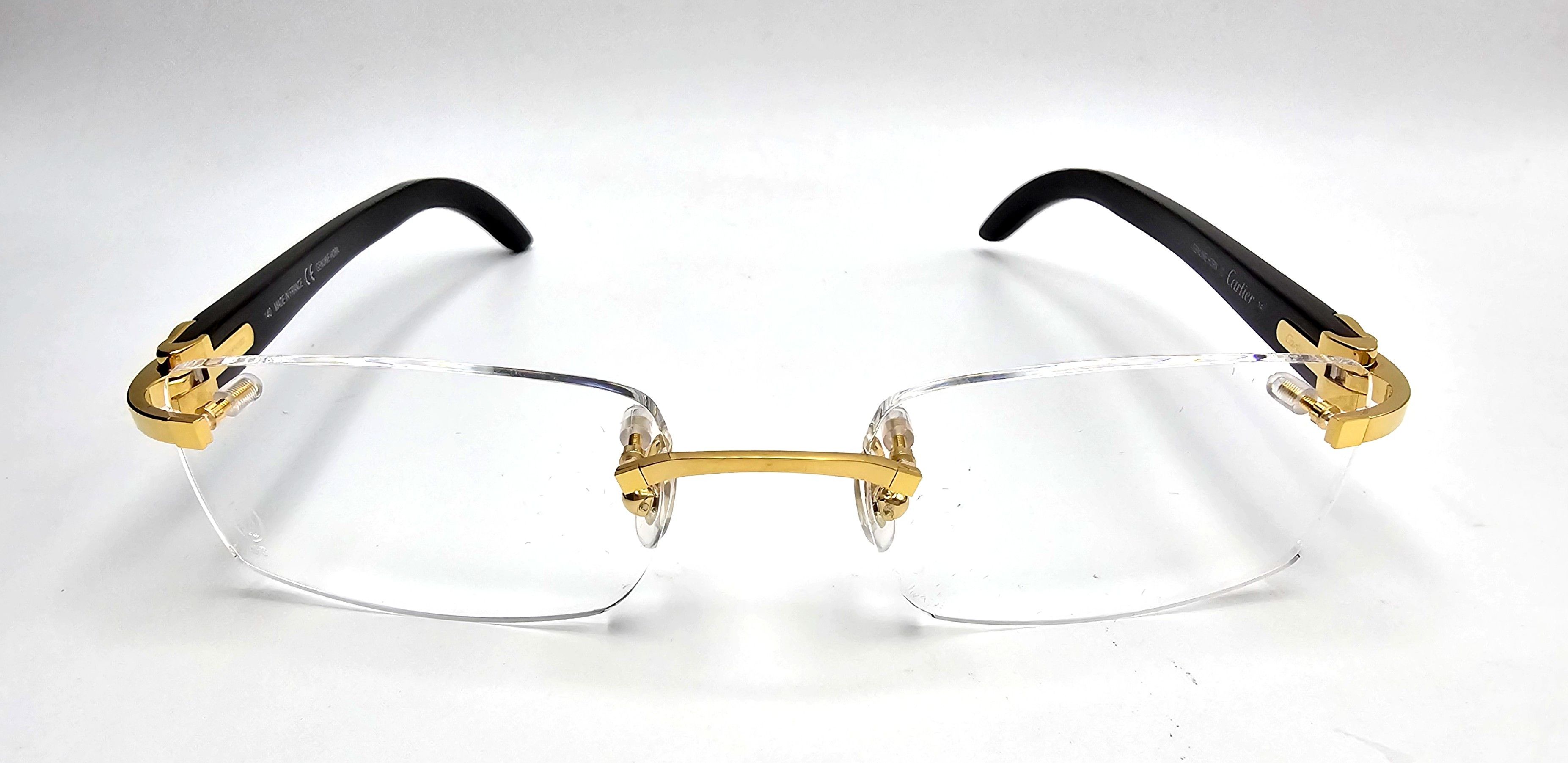 Cartier NEW! Cartier Black Buffalo Horn Glasses CT00490 Size ONE SIZE - 6 Thumbnail