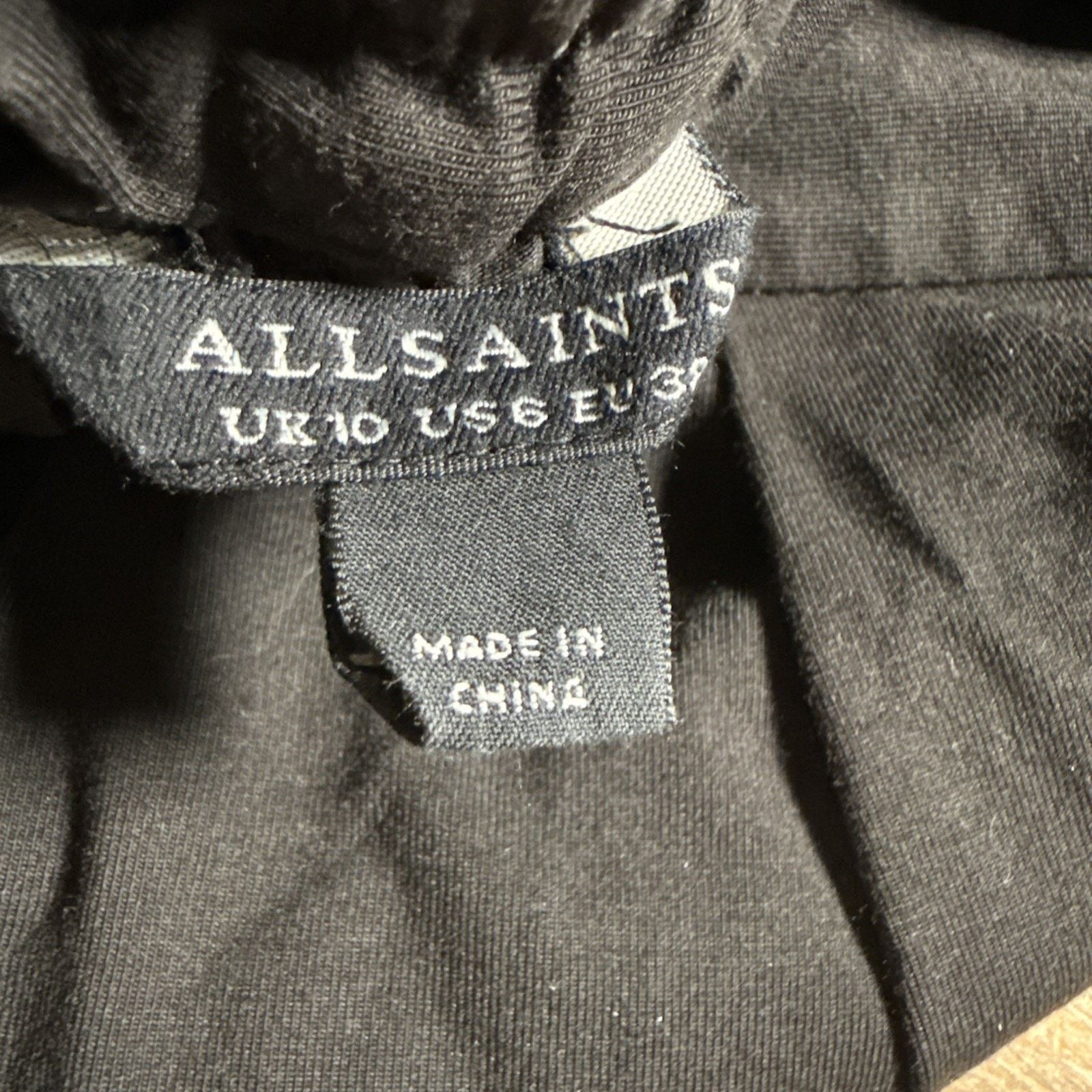 Allsaints All Saints Women 8 Aleida Jersey Trouser Black Taper Pull On Size 30" / US 8 / IT 44 - 8 Thumbnail