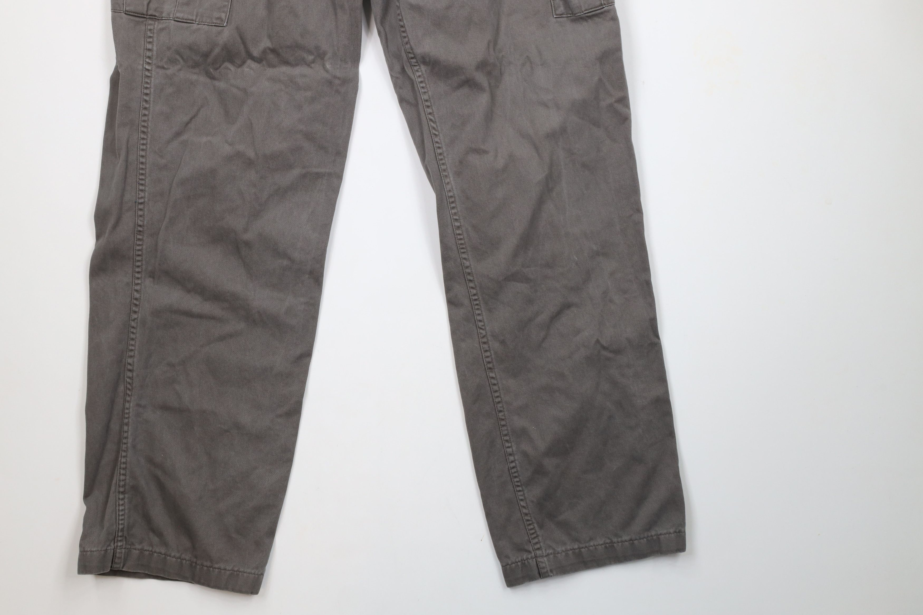 Cabelas × Vintage Vintage Cabelas Wide Leg Military Cargo Pants Gray Cotton Size US 36 / EU 52 - 4 Thumbnail