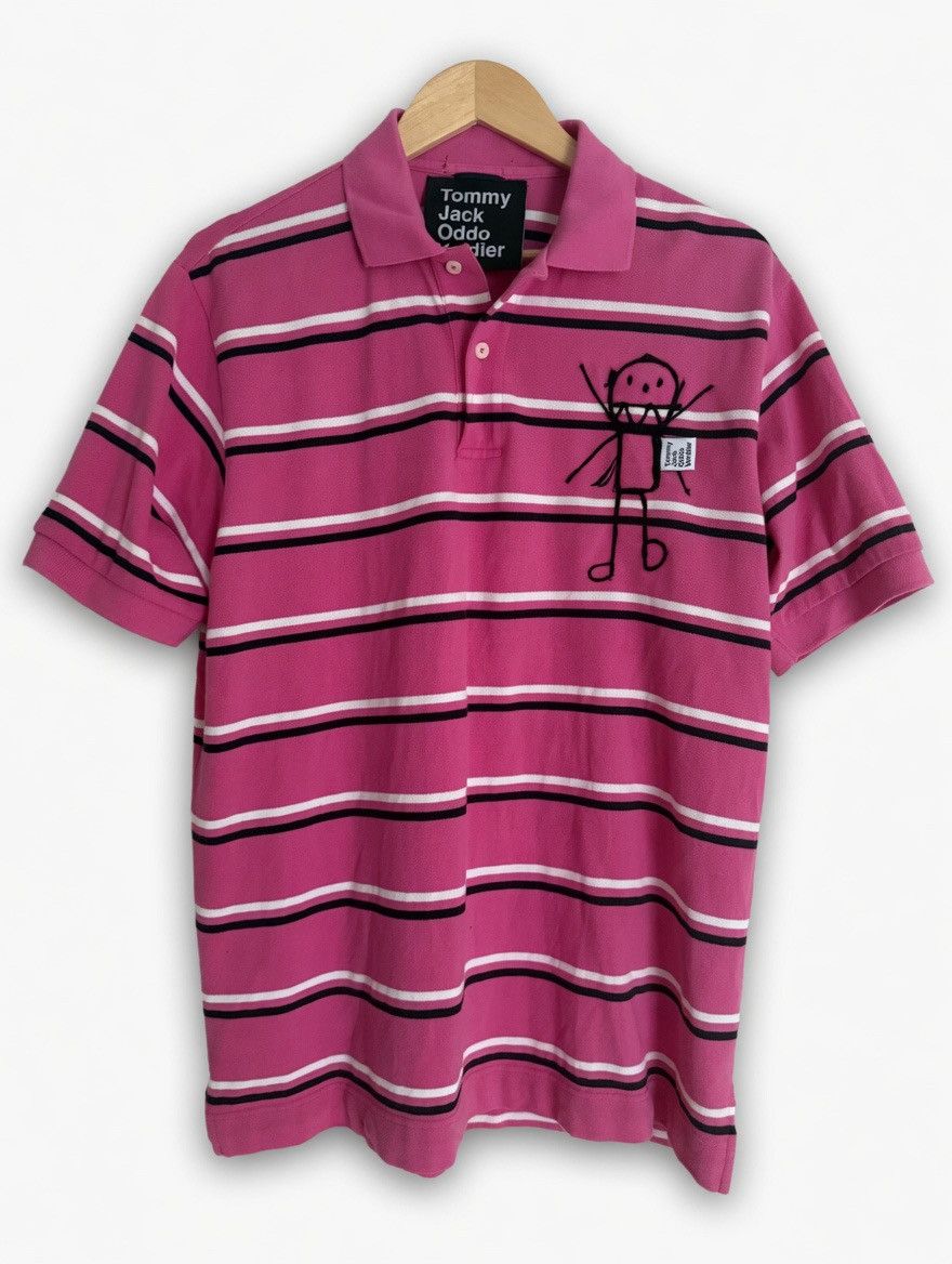 Other Tommy Jack Oddo Verdier Custom 1/1 Pink Striped Polo Size US M / EU 48-50 / 2 - 2 Thumbnail