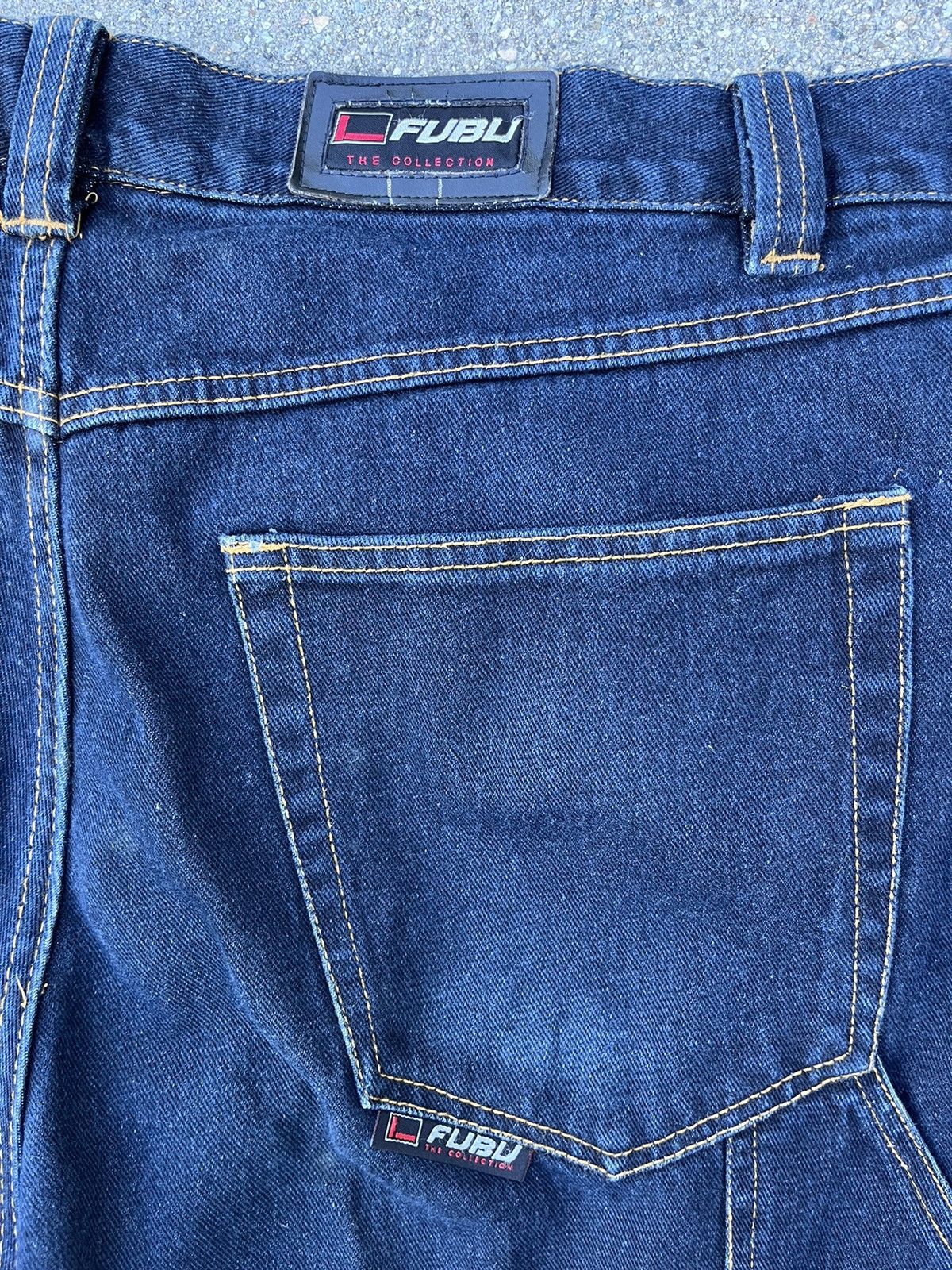 Fubu × Japanese Brand Vintage Fubu Jeans Collection Carpenter Cargo Pants Baggy Size US 37 - 4 Thumbnail