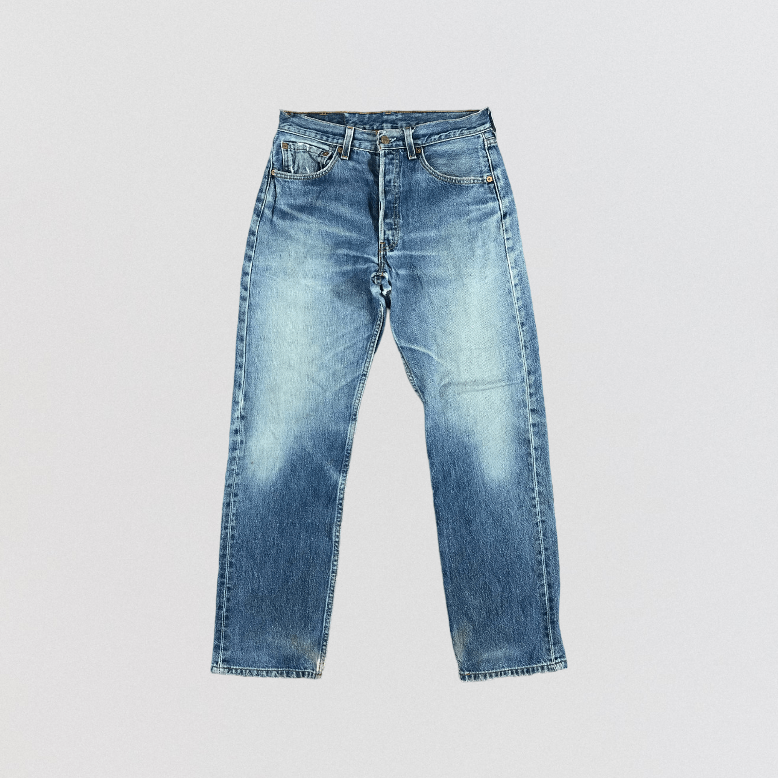 Levi's 90s Vintage Blue Wash Levis 501 Jeans-JM2244 Size US 30 / EU 46 - 1 Thumbnail
