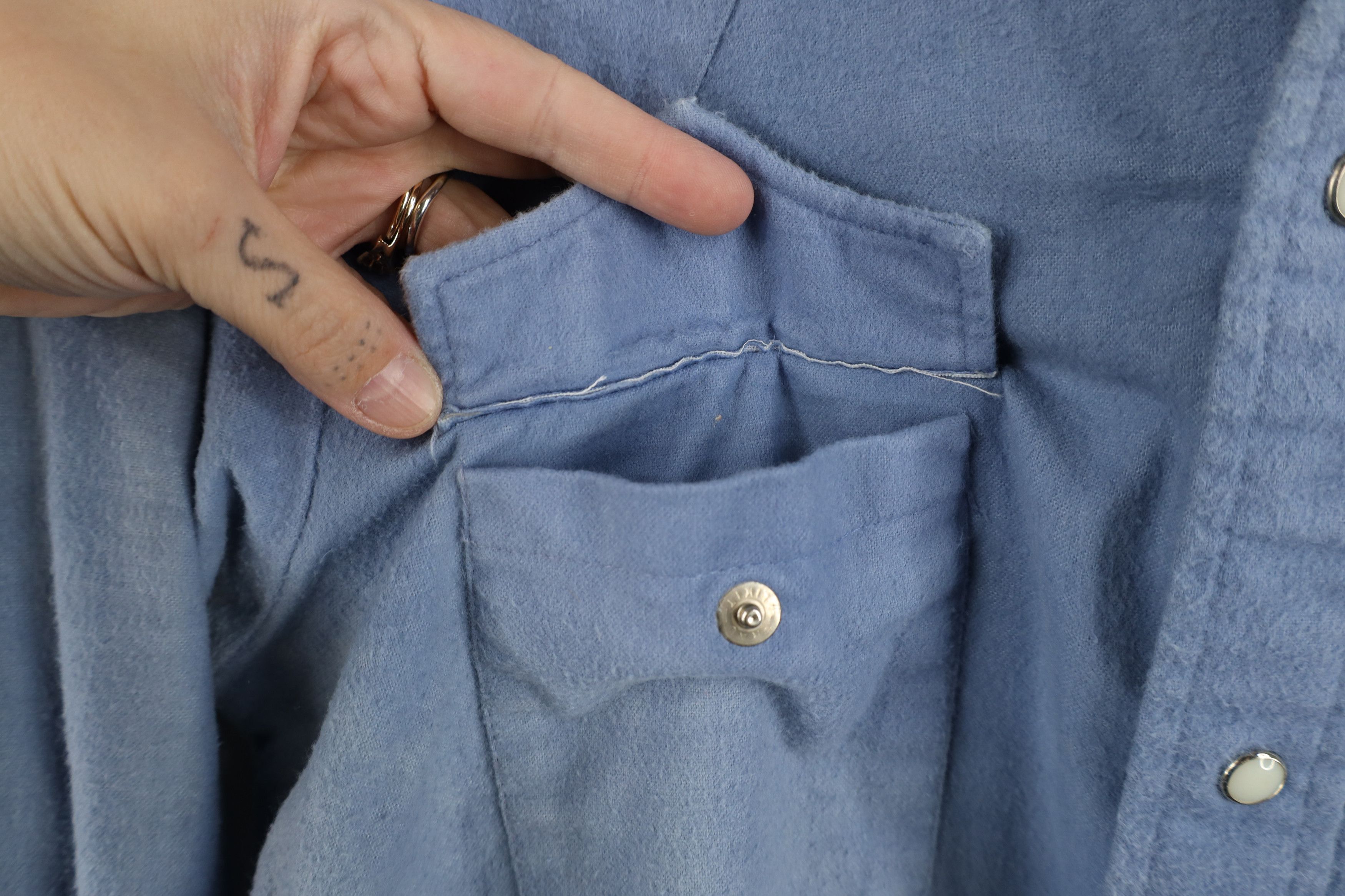 Vintage Vintage 70s Streetwear Chamois Cloth Button Shirt USA Size US L / EU 52-54 / 3 - 7 Thumbnail