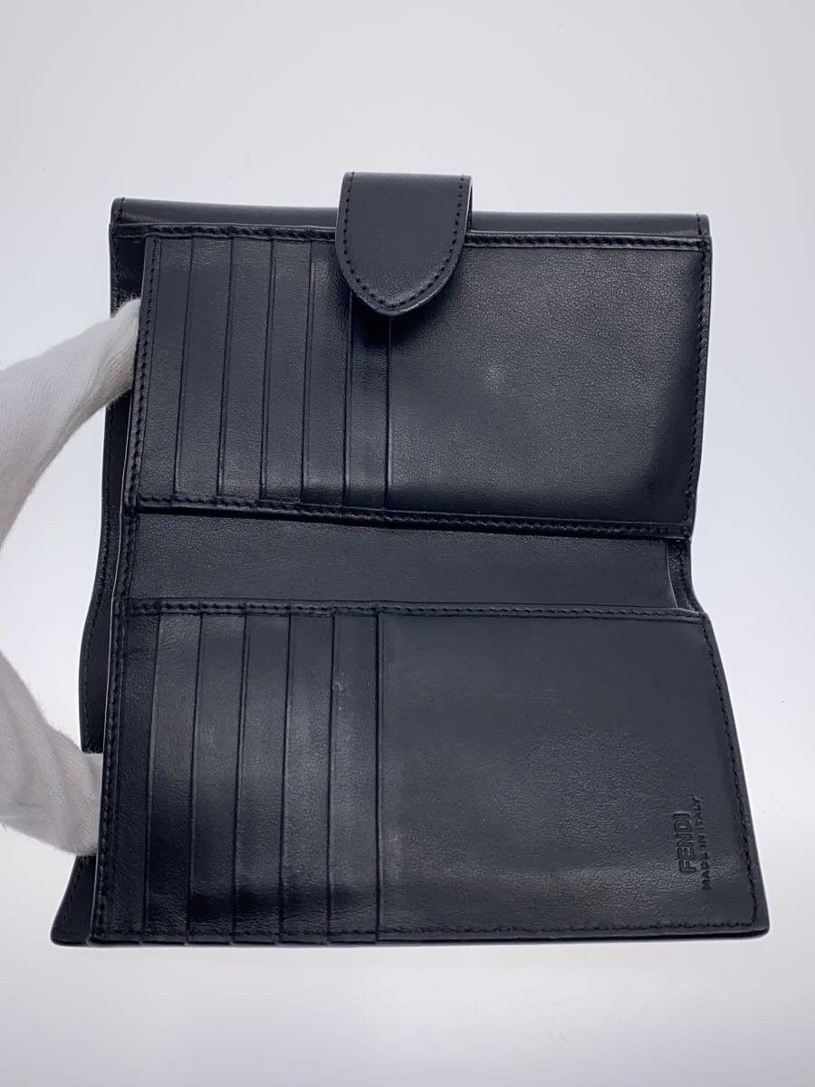 Fendi Fendi Leather Bi-Fold Wallet Black Size ONE SIZE - 4 Thumbnail